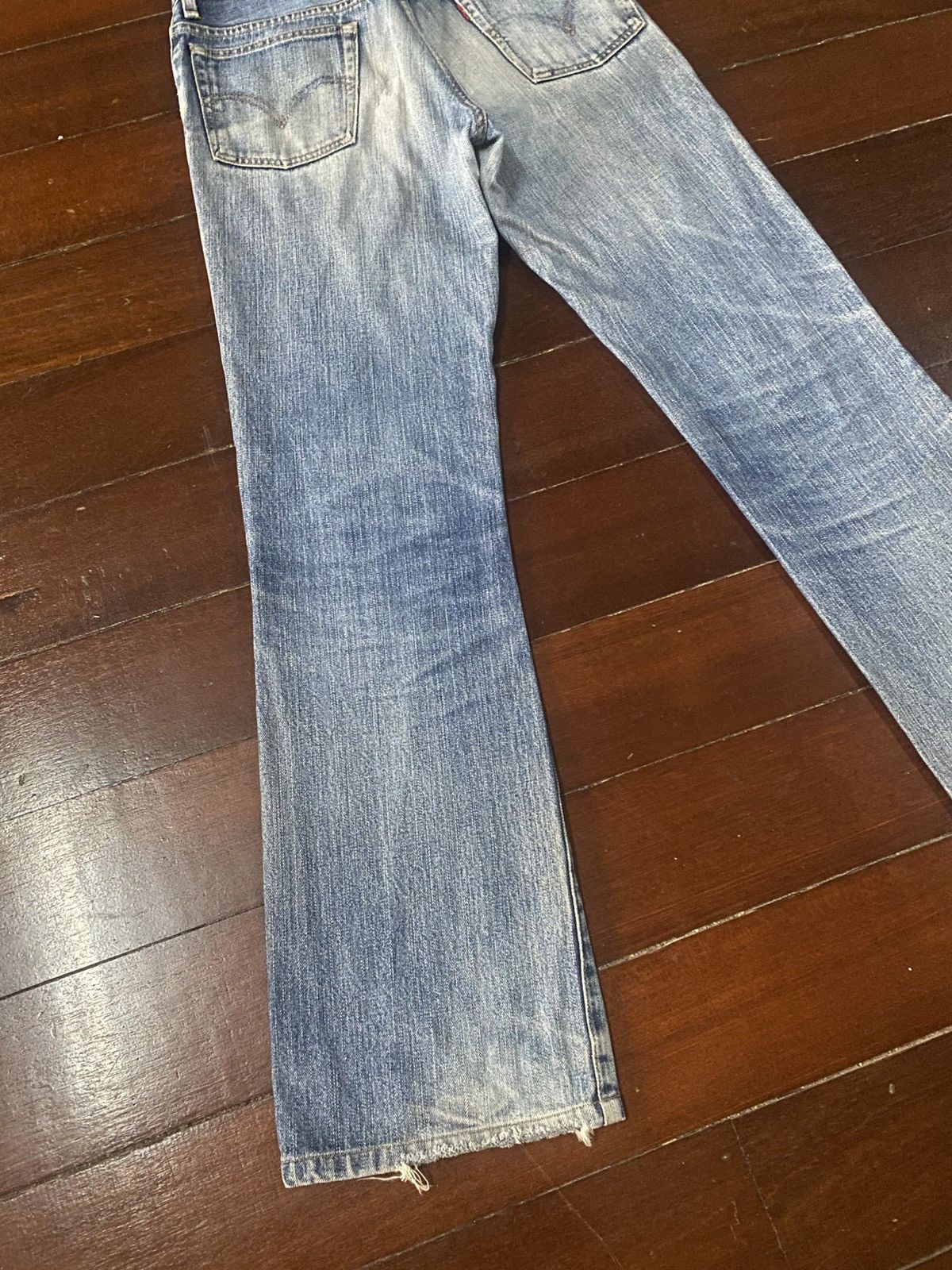Levi's Vintage Levis Redloop 517 Bootcut distressed mud wash flare Size US 31 - 8 Thumbnail
