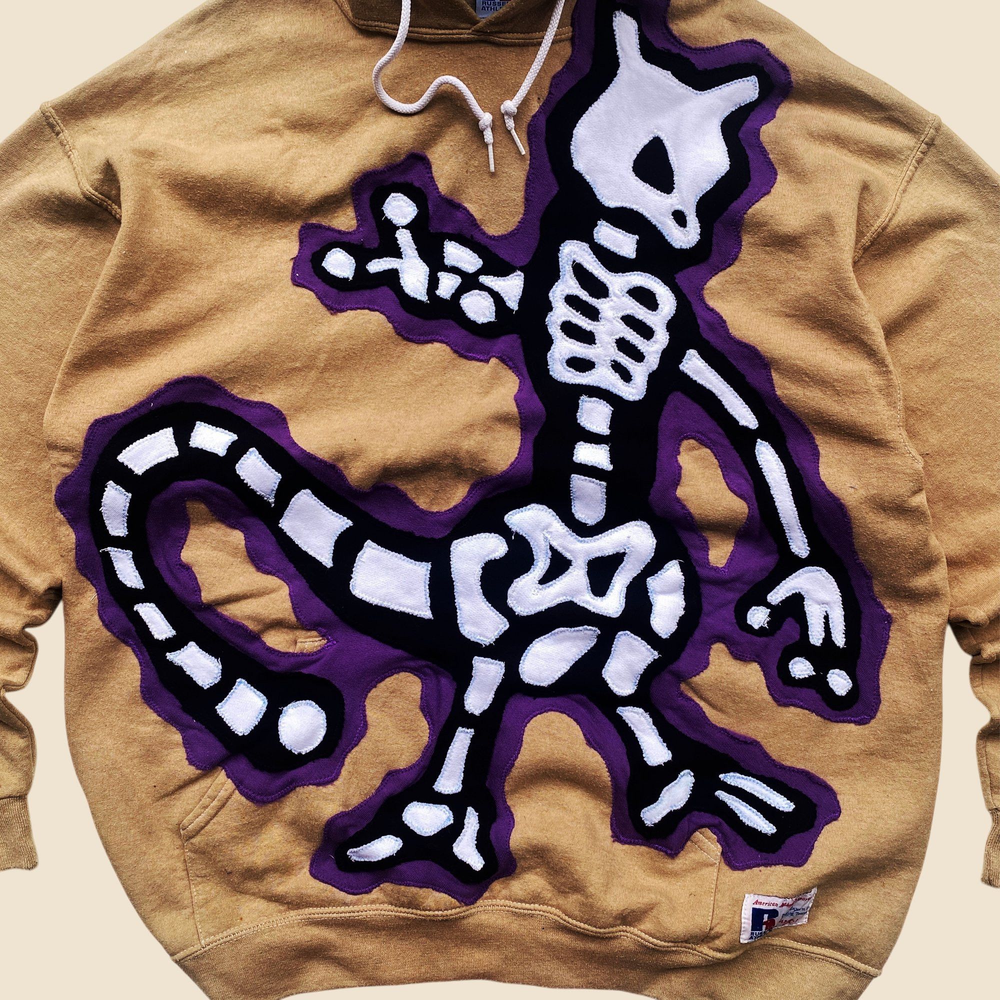 Handmade 1 OF 1 REWORKED POKE DRIP MEWTWO SKELETON HOODIE SIZE XL Size US XL / EU 56 / 4 - 3 Thumbnail