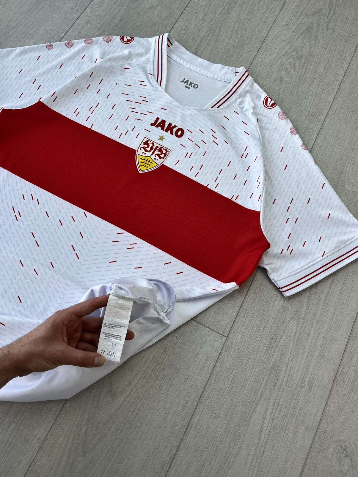 Other Jako VFB Stuttgart Soccer Jersey Blokecore Germany Y2K Hype Size US L / EU 52-54 / 3 - 5 Thumbnail