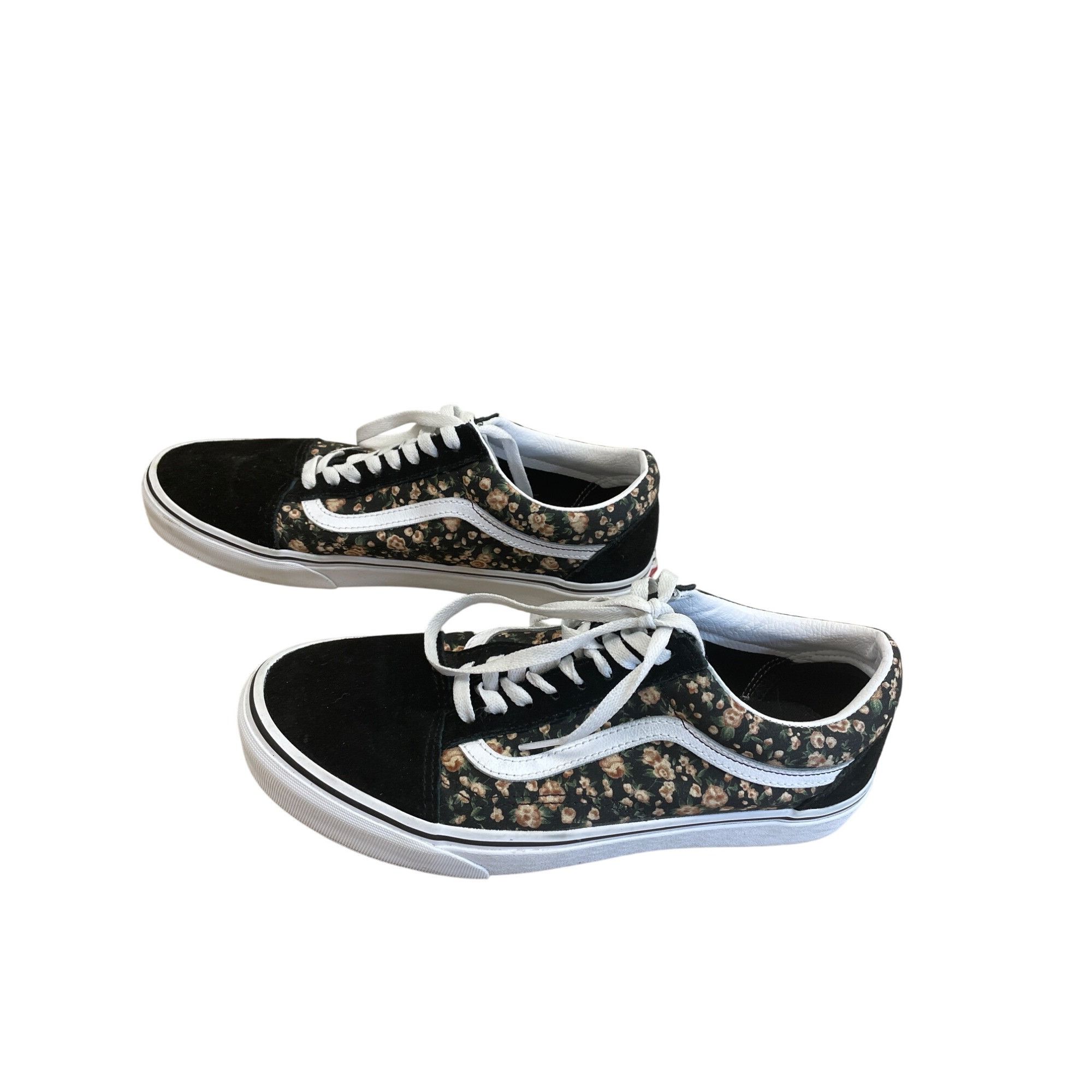 Vans Vans Old Skool Mens Black Floral leather Low Sneakers Size 1 Size US 10 / EU 43 - 3 Thumbnail