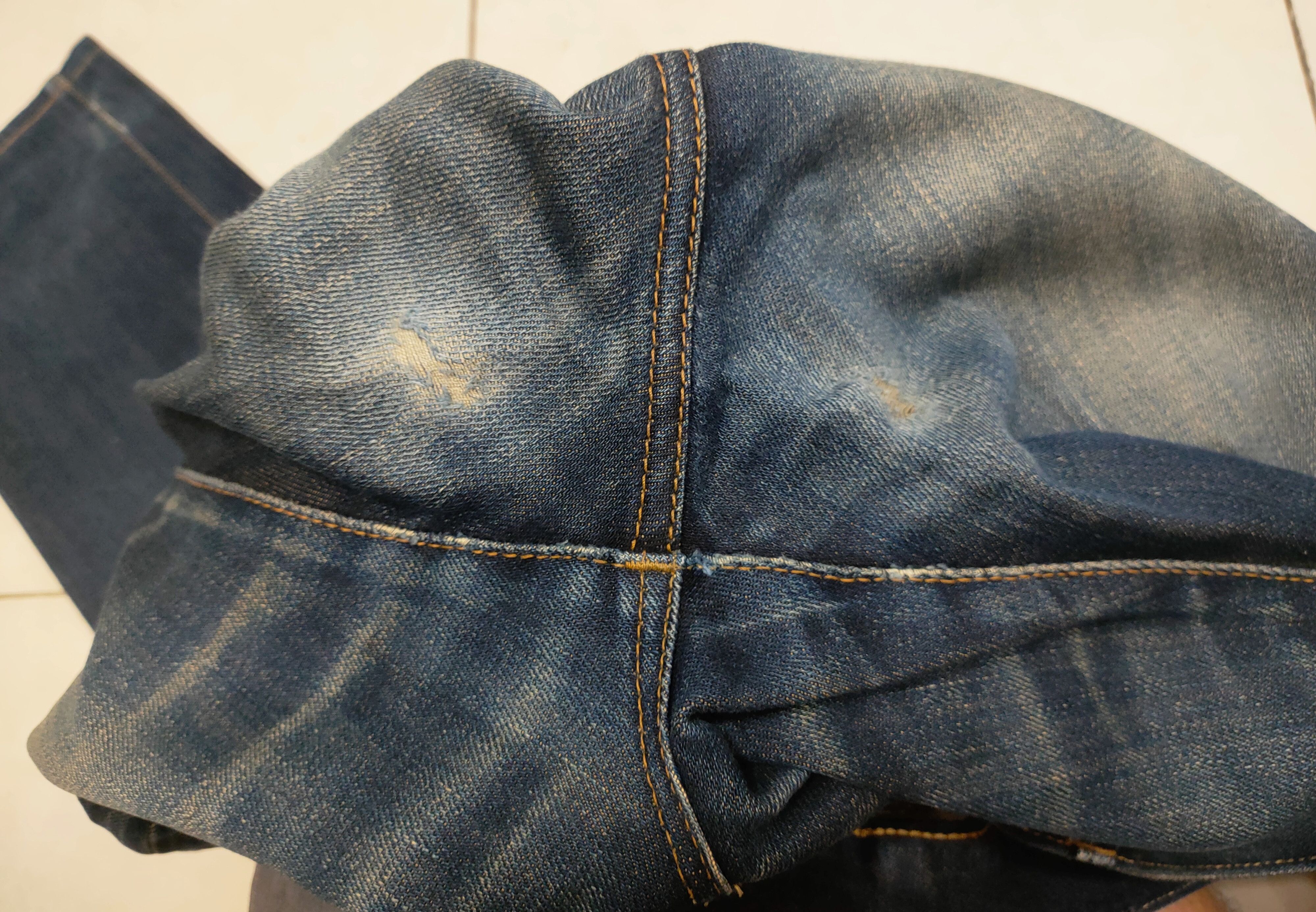 Japanese Brand 💥 Flared Distressed Edwin Japanese Brand Jeans💥 Size US 33 - 9 Thumbnail