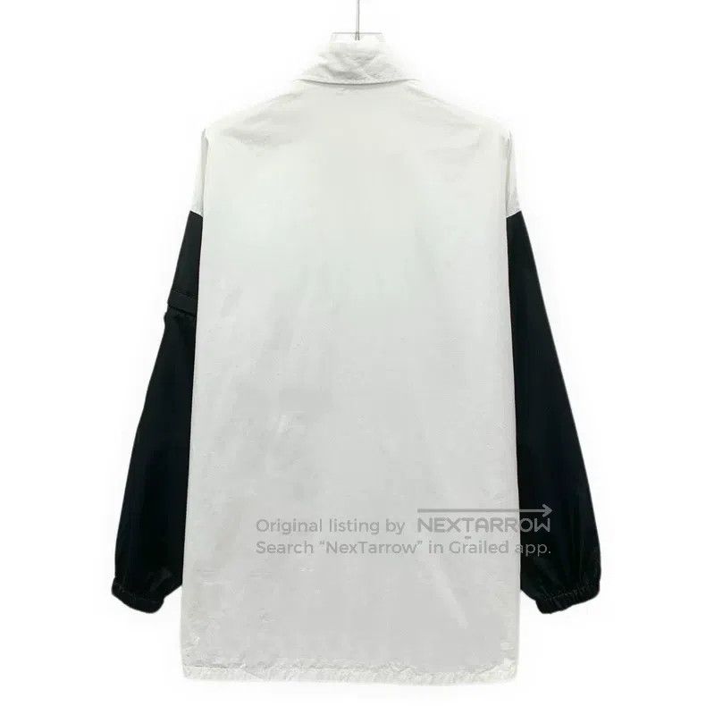 Prada Prada White logo-decorated cotton lapel single-breasted lo Size US XXS / EU 40 - 2 Thumbnail
