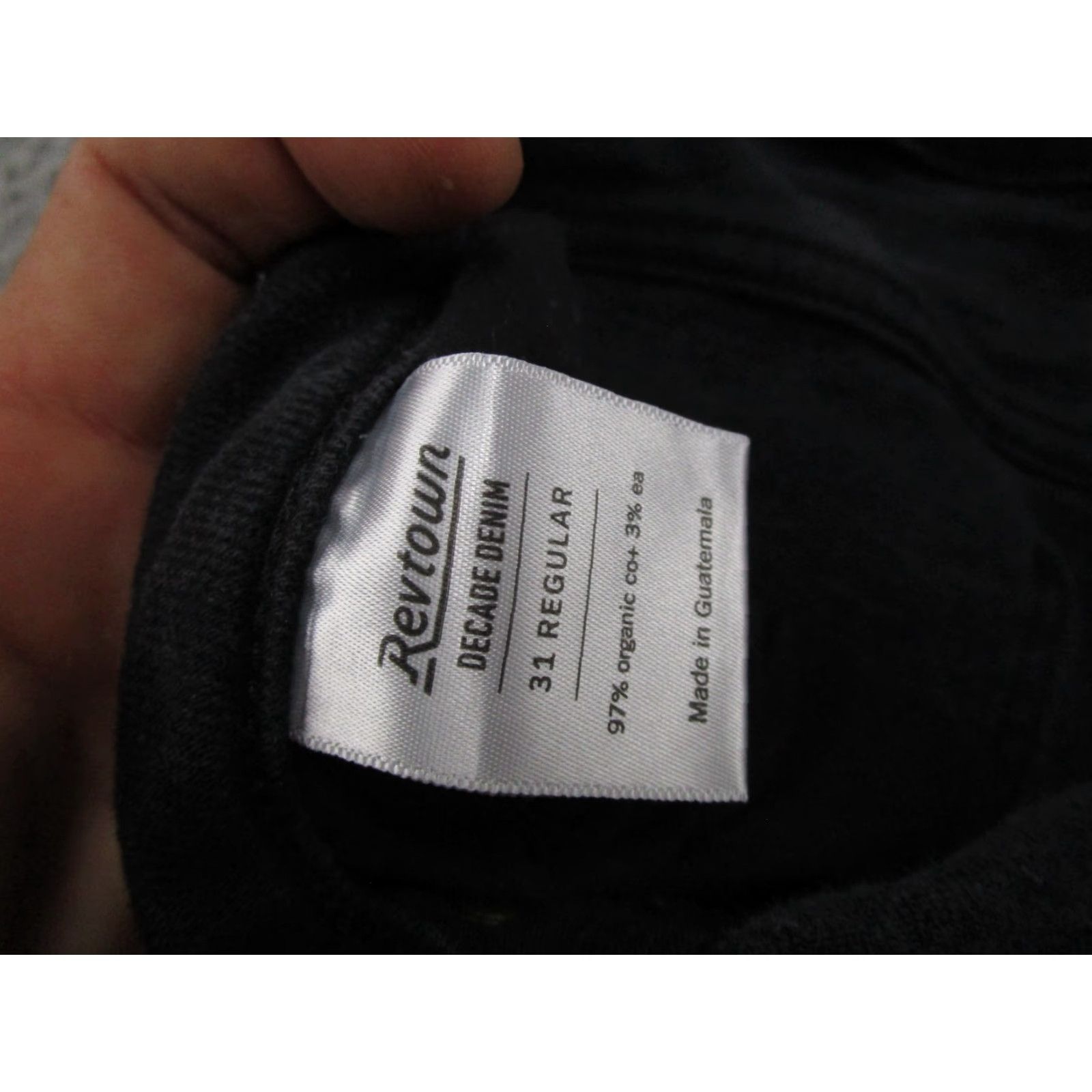 Vintage VINTAGE Revtown High Rise Decade Denim Black Stretch Jeans Womens 31 Organic Cotton Size 24" / US 00 / IT 34 - 5 Thumbnail