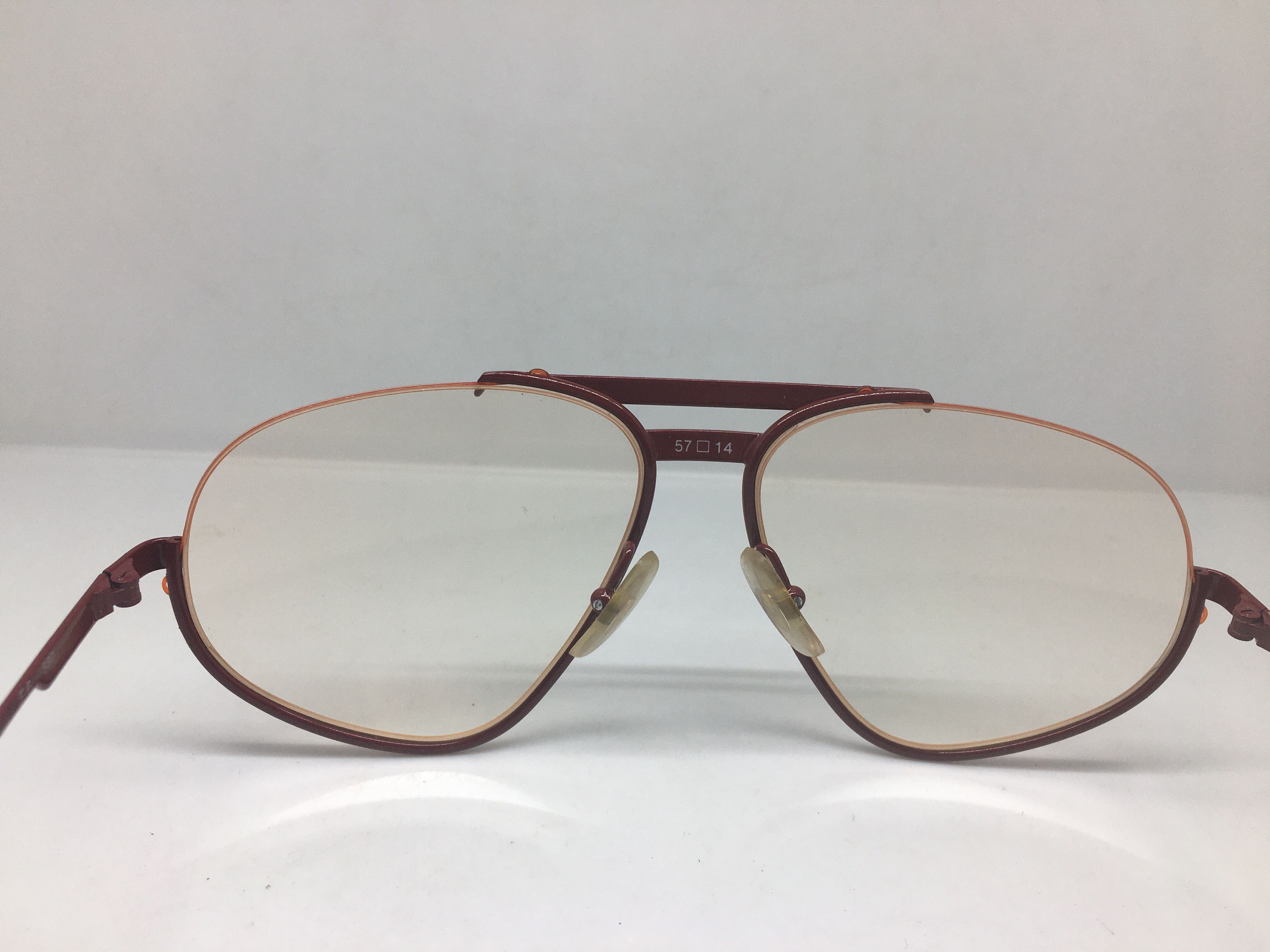 Ferrari Vintage Ferrari F6 Red Eyeglasses Frame Italy Size ONE SIZE - 4 Thumbnail