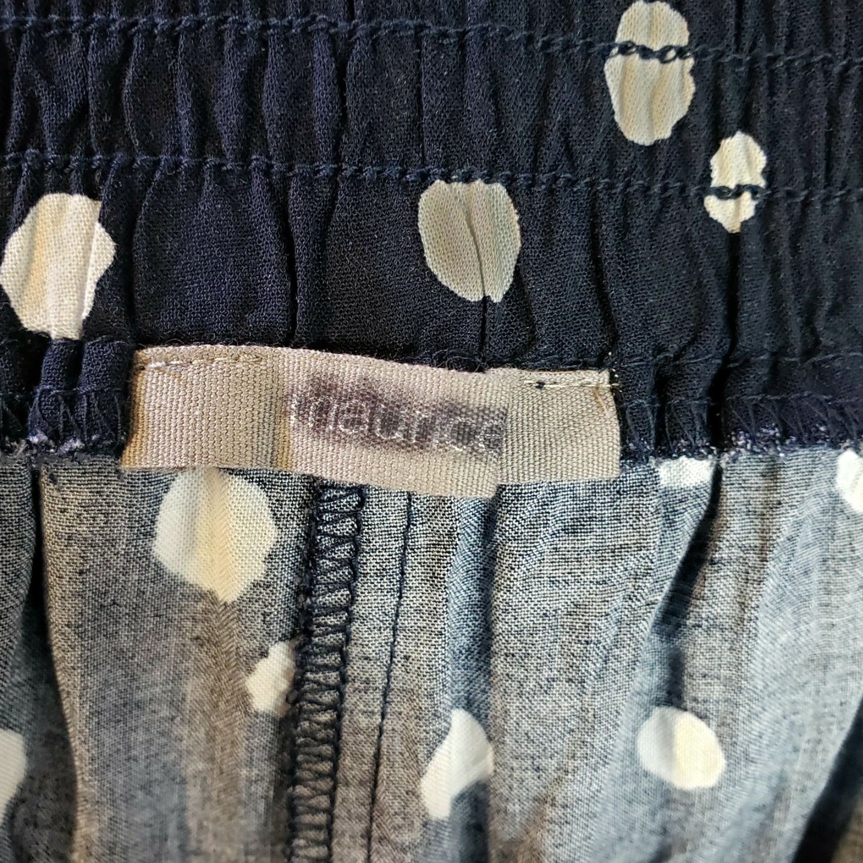 Vintage Maurices Womens Cropped Pants Sz 1 US 16/18 Blue White Pull On Rayon Cropped Pants Womens Blue 16/18 Mens? Size 38" / US 16 / IT 52 - 6 Thumbnail