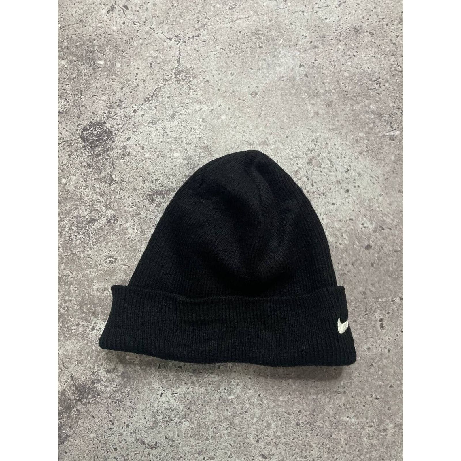 Nike × Vintage Vintage Nike Black Knit Beanie Hat One Size USA Made Size ONE SIZE - 4 Thumbnail