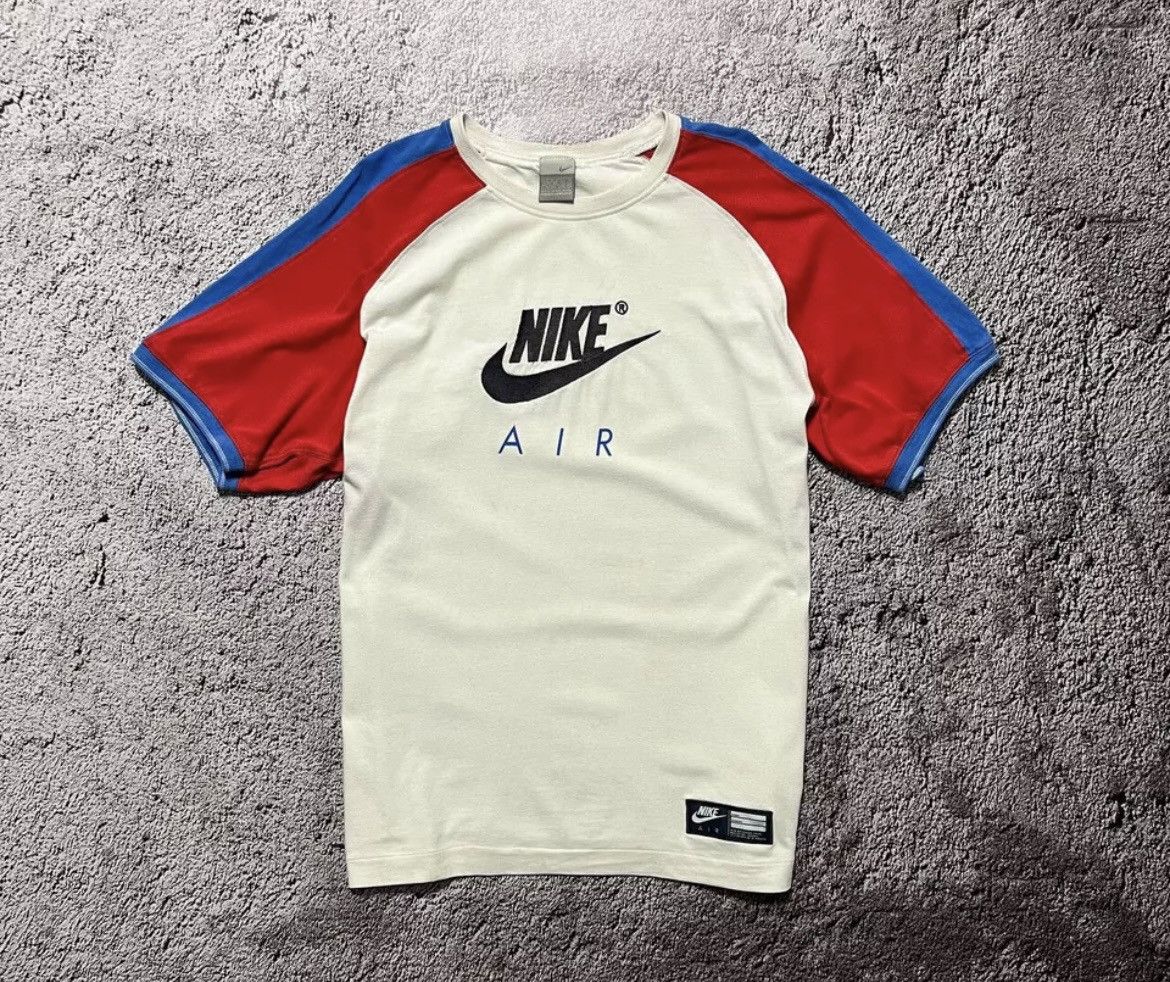 Nike × Vintage Vintage Nike Air T-Shirt Streetwear Big Embroidered Logo Y2K Size US XL / EU 56 / 4 - 1 Thumbnail