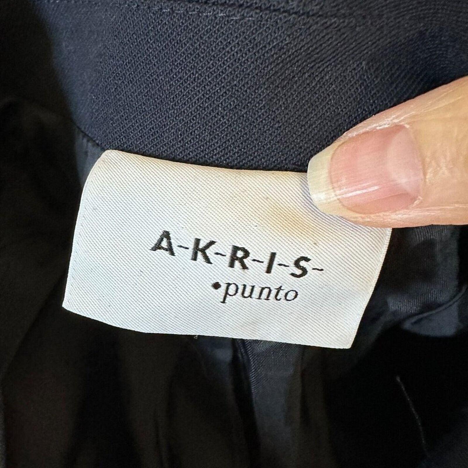 Akris Akris Punto Black Single Button Front Flap Pockets Blazer 2 Size XS / US 0-2 / IT 36-38 - 6 Thumbnail