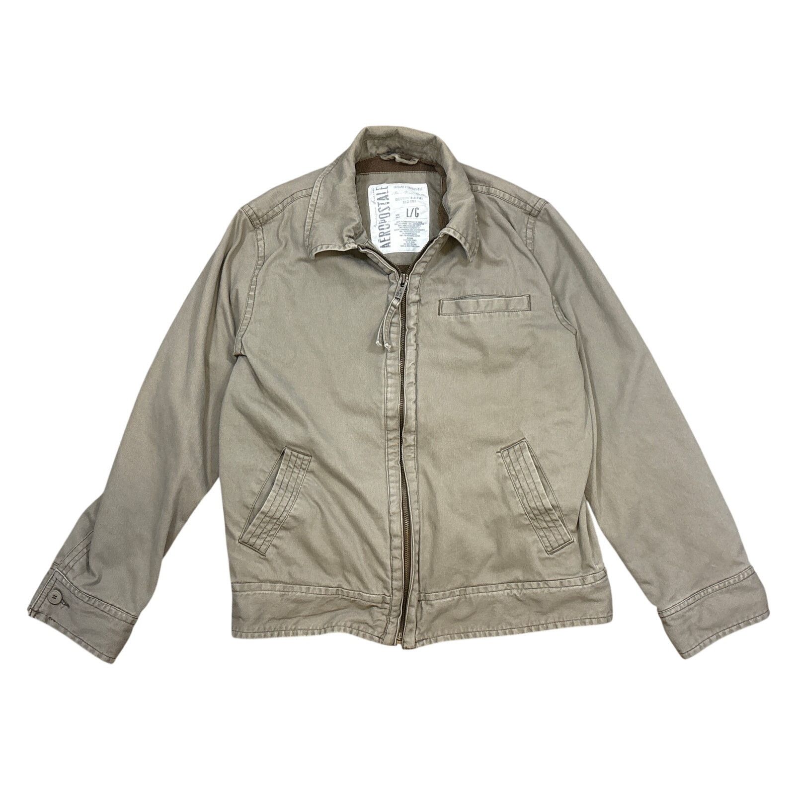 Aeropostale Aeropostale workwear utility chore jacket Large sandstone Size US L / EU 52-54 / 3 - 1 Thumbnail