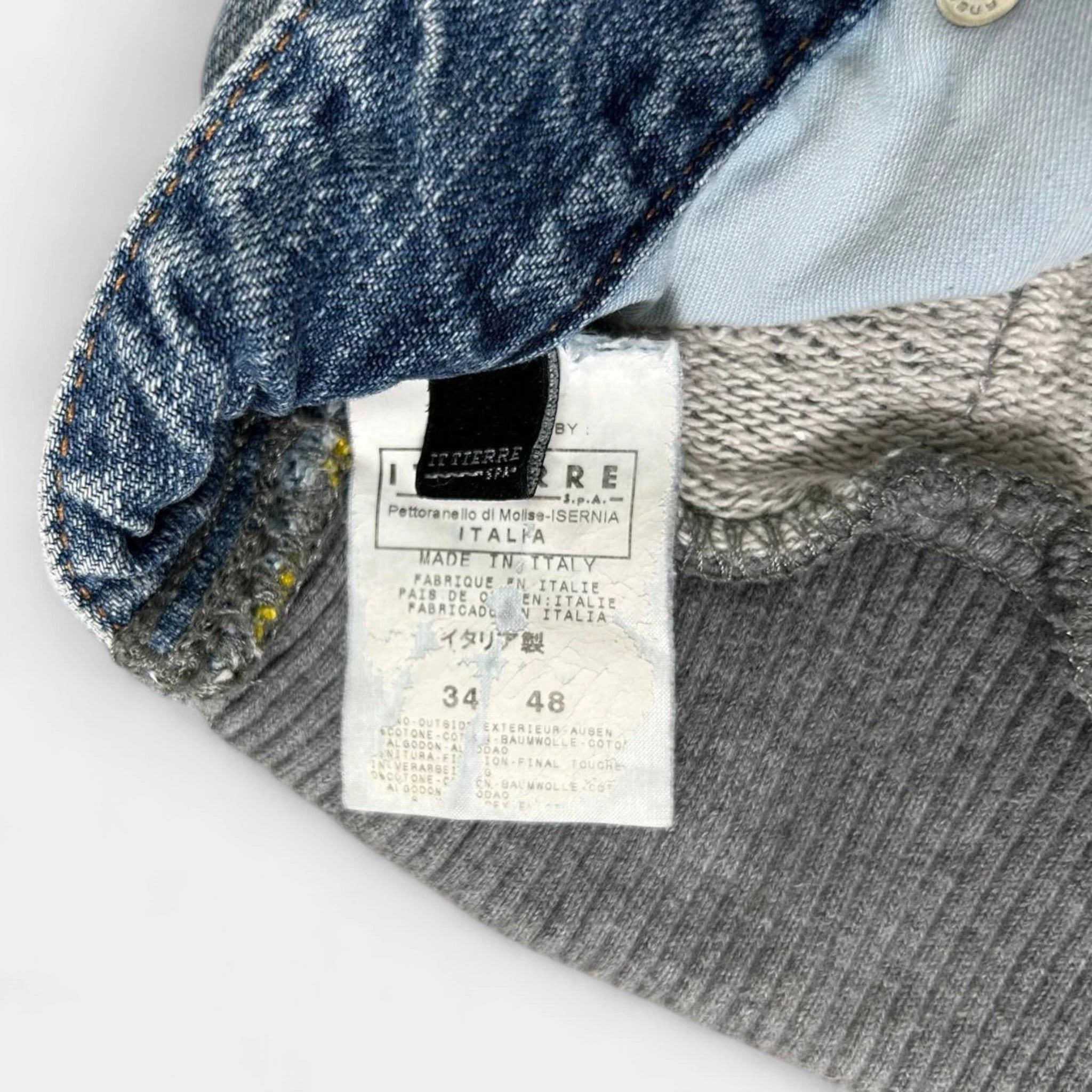 Dolce & Gabbana Dolce & Gabbana Hybrid Distressed Denim and Fleece Pants Size US 28 / EU 44 - 7 Thumbnail
