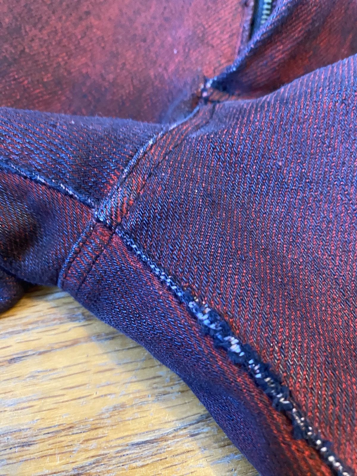 Raf Simons Raf Simons AW05 Red Waxed Denim Size US 28 / EU 44 - 5 Thumbnail