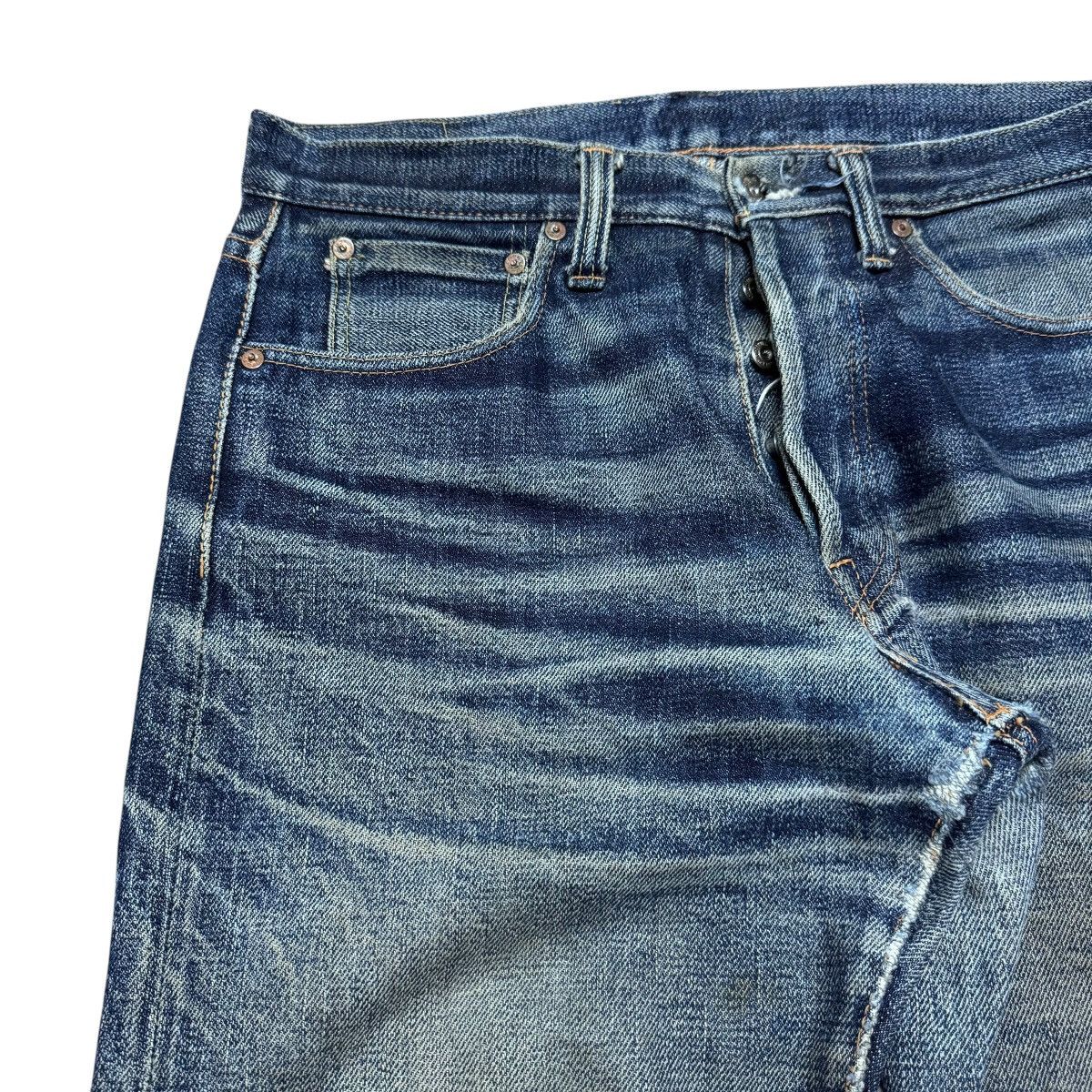 Samurai Jeans 21oz Samurai S510xx Denim Selvedge Jeans Natural Fade Size US 34 / EU 50 - 4 Thumbnail