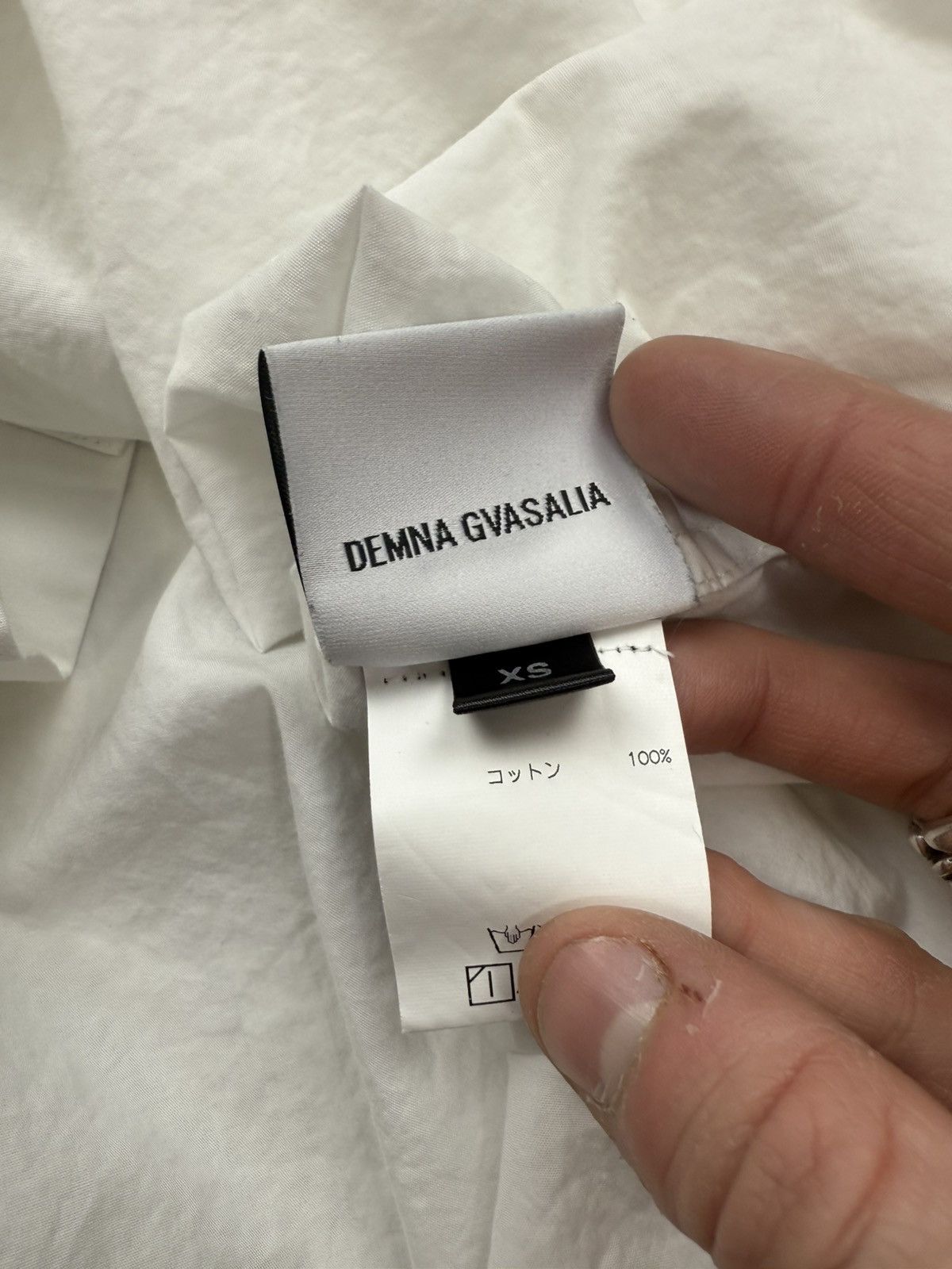 Vetements AW19 Vetements ‘Forgive Us’ Embroidered Button Up Shirt Size US XS / EU 42 / 0 - 6 Thumbnail