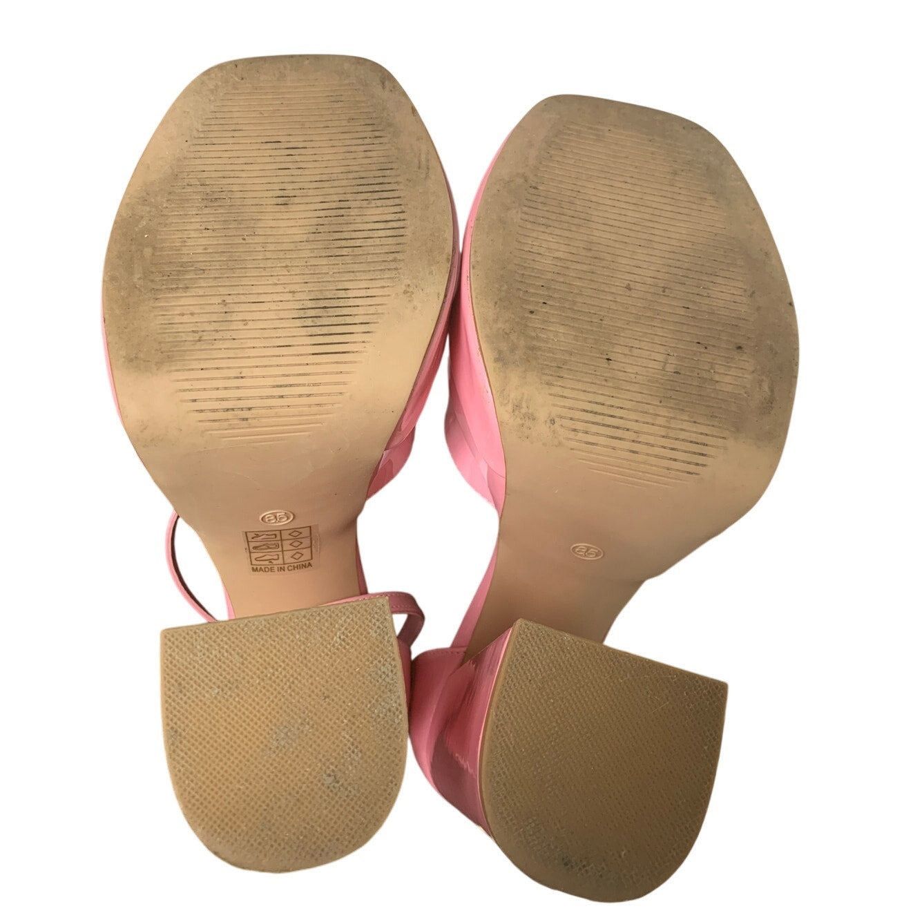 Other Dream Pairs 8.5 Bubble Gum Pink Open Toe Platform Heels Size US 8.5 / IT 38.5 - 6 Thumbnail