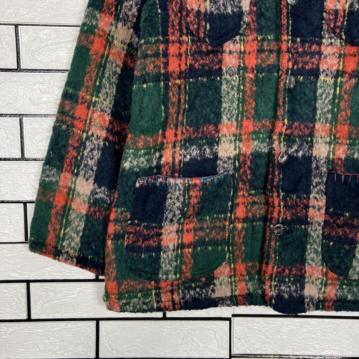 Japanese Brand NWT TITICACA Colorful Checked Fleece Jacket #4128-C188 Size US S / EU 44-46 / 1 - 5 Thumbnail
