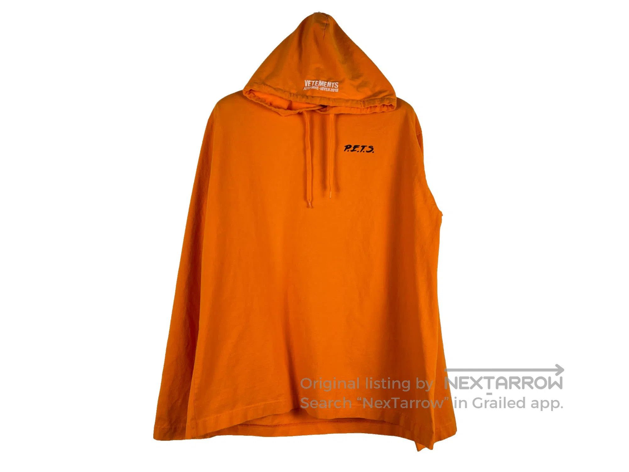 Vetements VETEMENTS Oversized Hoodie with Big Sleeves Size US S / EU 44-46 / 1 - 1 Thumbnail