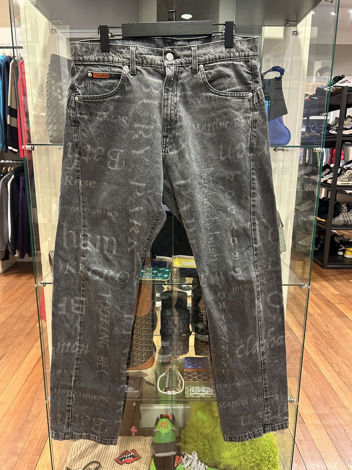 Martine Rose Martine Rose Text Denim Jeans Size US 36 / EU 52 - 1 Thumbnail