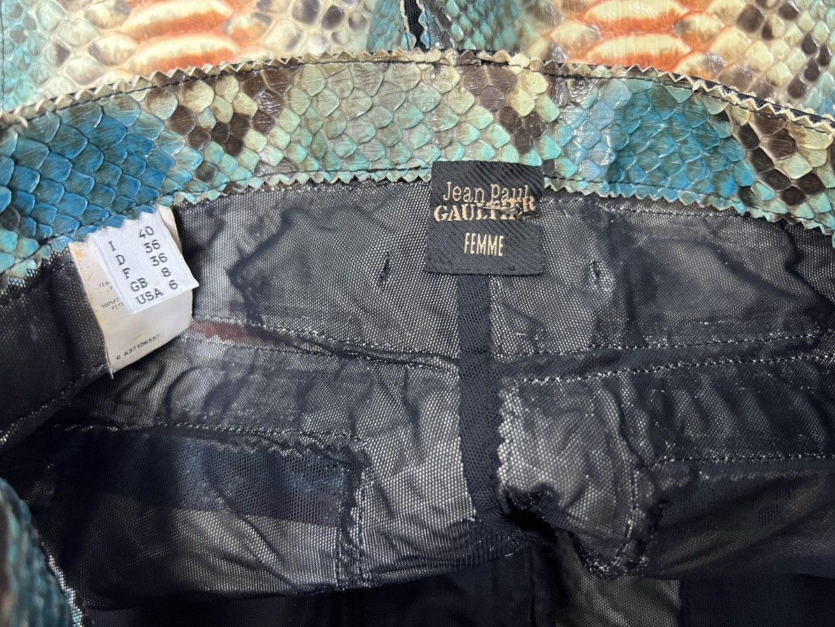 Jean Paul Gaultier Jean Paul Gaultier - S/S 2007 - Phyton Snake Skin Trousers Size US 30 / EU 46 - 16 Thumbnail