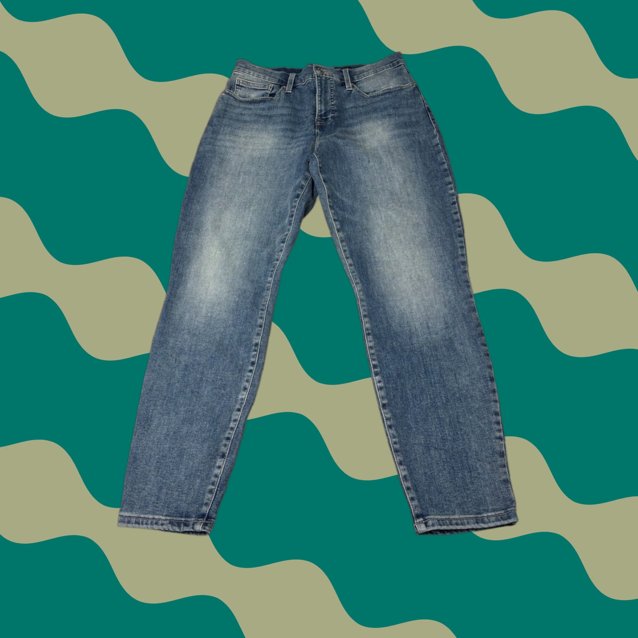 Lucky Brand Lucky Brand Ava Mid Rise Skinny Jeans Womens 31 Blue Denim Stretch Pockets 26 Inseam 5-Pocket Size 24" / US 00 / IT 34 - 1 Thumbnail