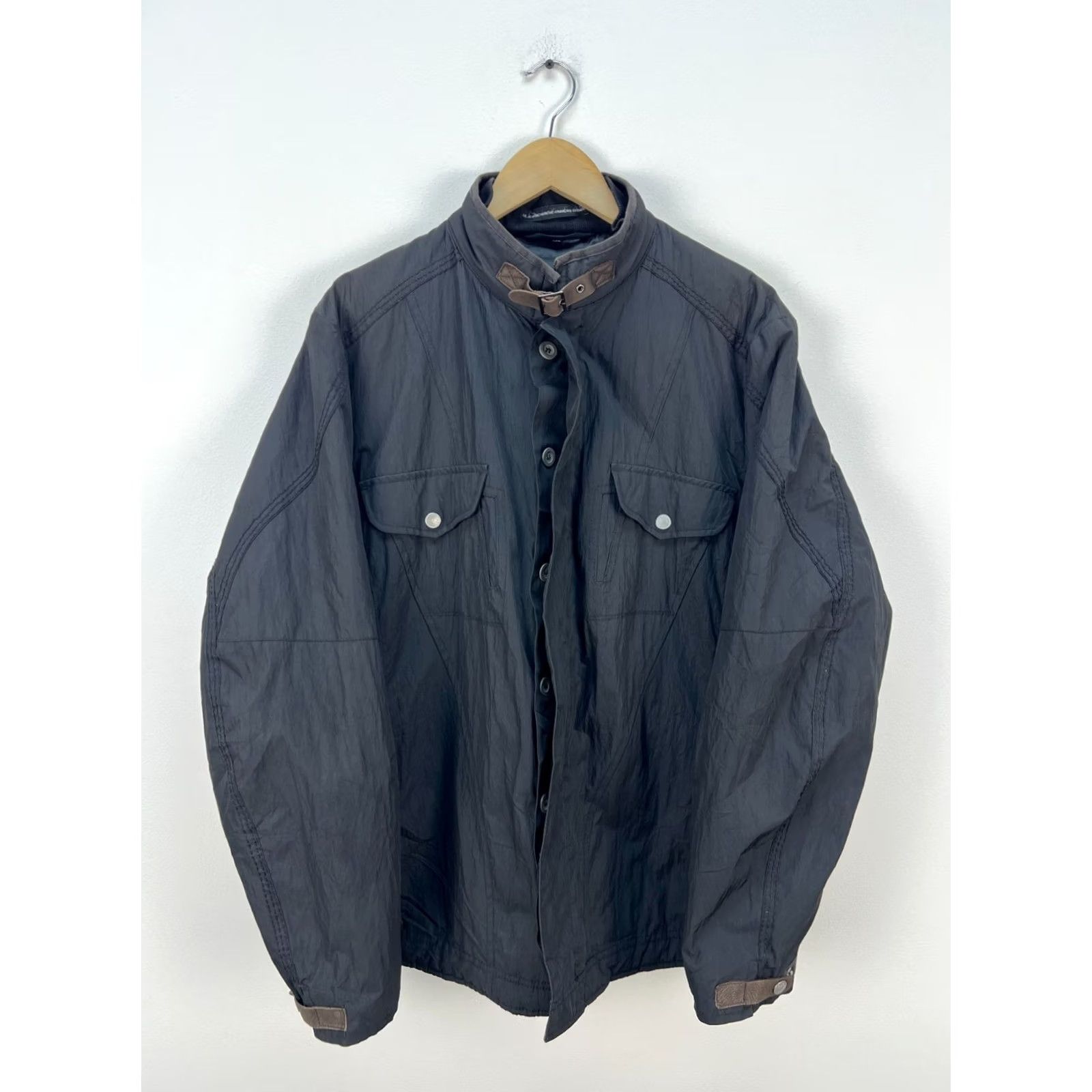 Vintage VINTAGE Le Jean de Marithe Francois Girbaud Jacket Men XL Black Logo Patch 90s Coat Jacket Size US 36 / EU 52 - 3 Thumbnail