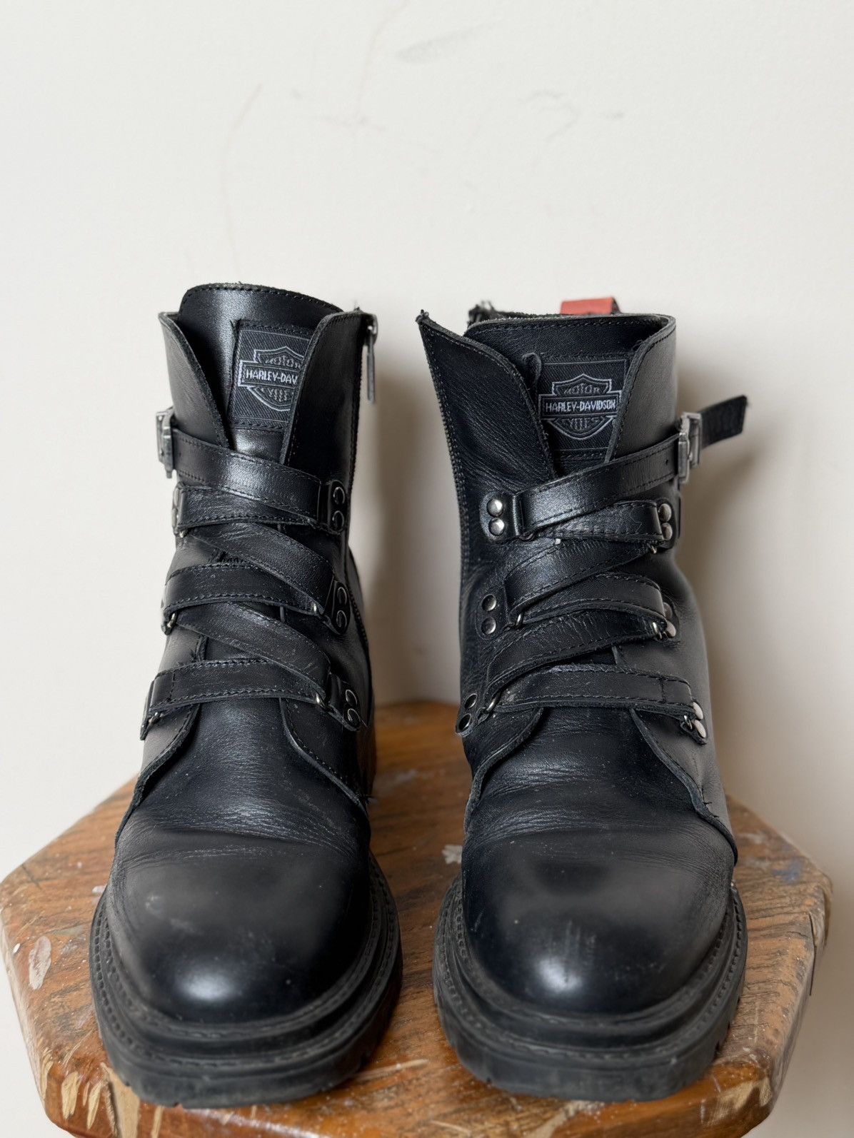 Harley Davidson Vintage Harley-Davidson Ankle-Zip Avant-Garde Westernf Boots Size US 6 / IT 36 - 5 Thumbnail