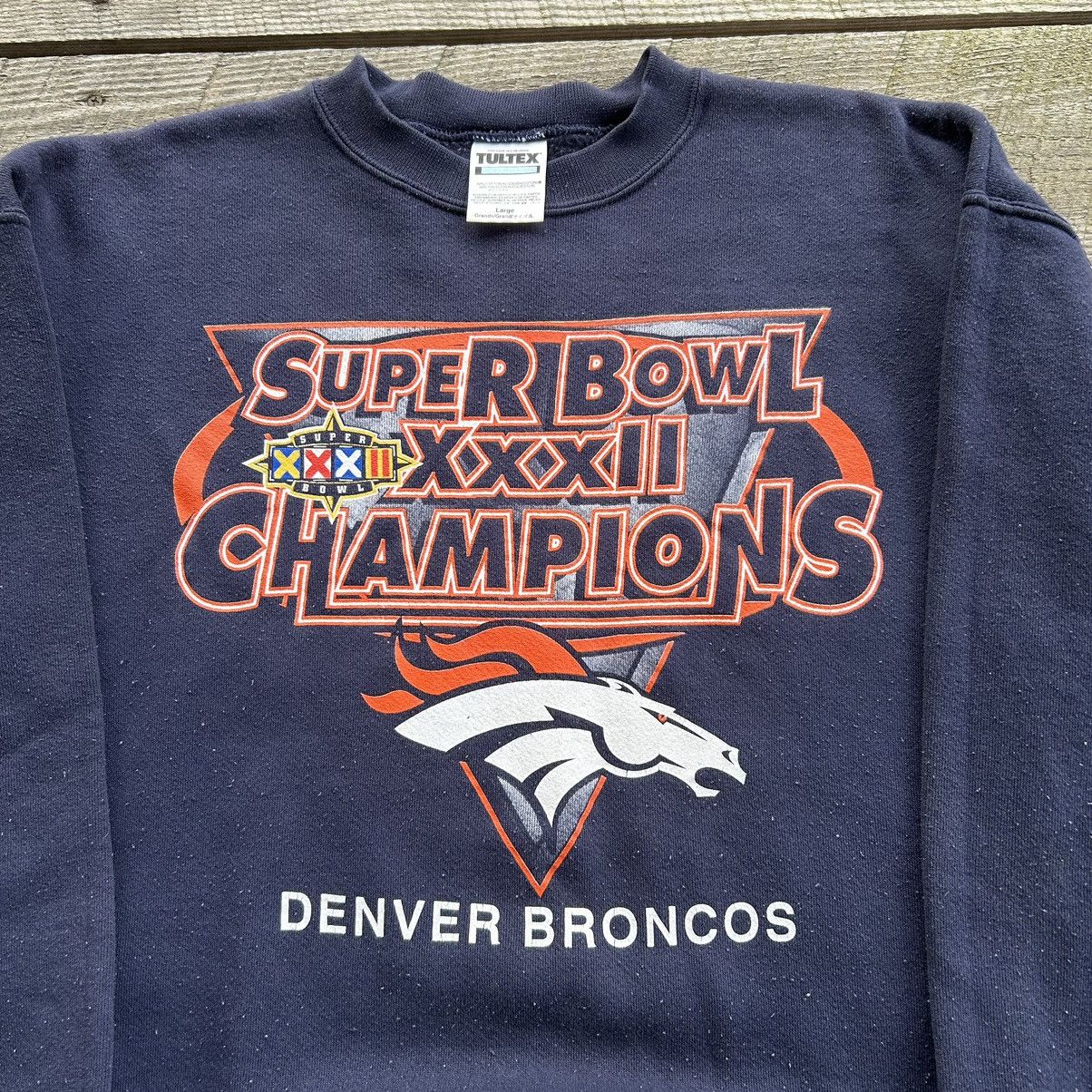 NFL × Vintage Vintage 90s NFL Denver Broncos Super Bowl Champs Sweatshirt Size US L / EU 52-54 / 3 - 2 Thumbnail