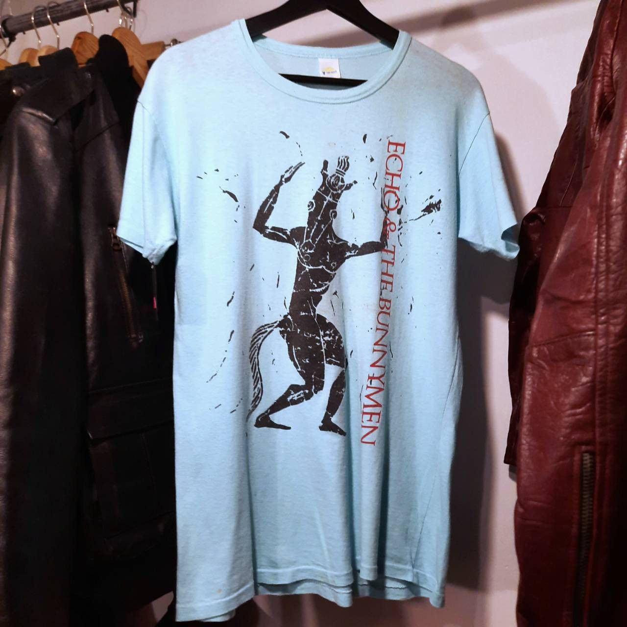 image of Band Tees x Vintage 80's Echo And The Bunnymen T-Shirt in Green, Men's (Size Medium)