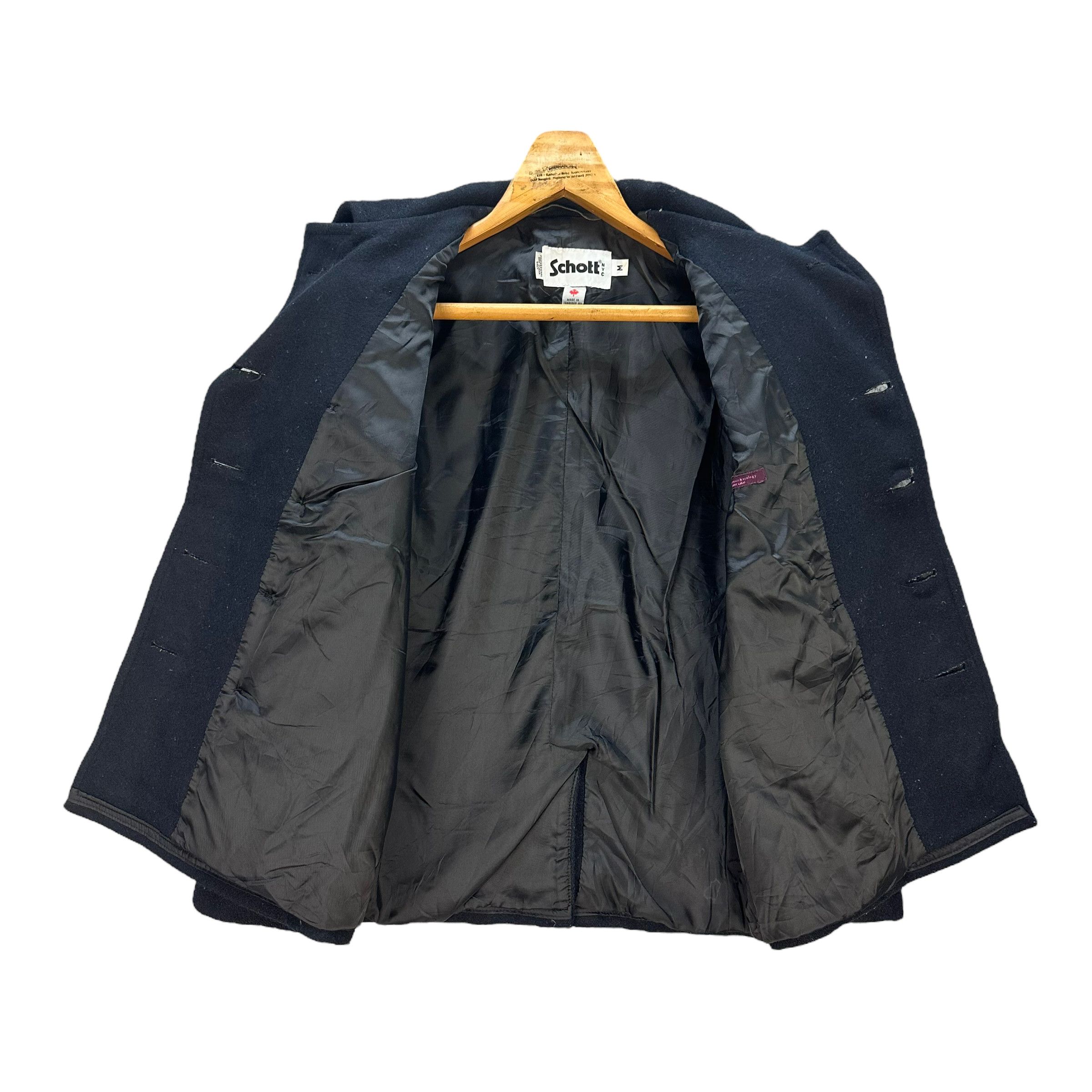 Schott SCHOTT X EARTH MUSIC & ECOLOGY DOUBLE BREASTED COAT 8541-013 Size M / US 6-8 / IT 42-44 - 6 Thumbnail