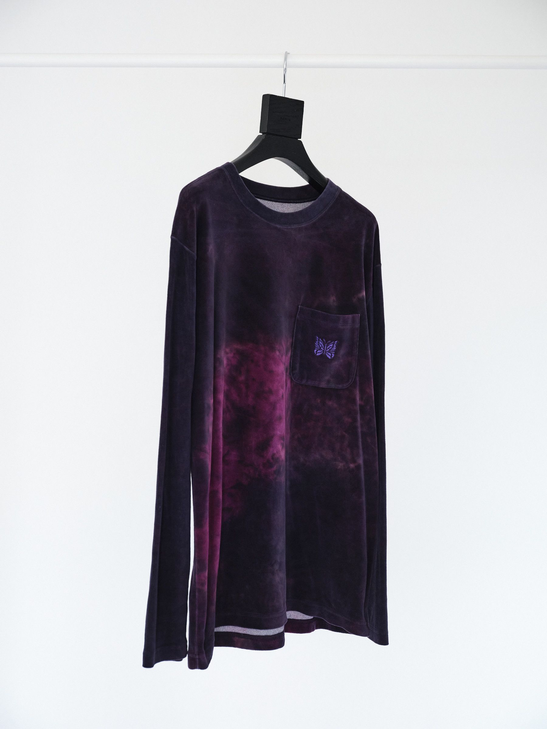 Needles Needles Indigo Tie Dye Pocket Tee Longsleeve Tee Size US S / EU 44-46 / 1 - 2 Thumbnail
