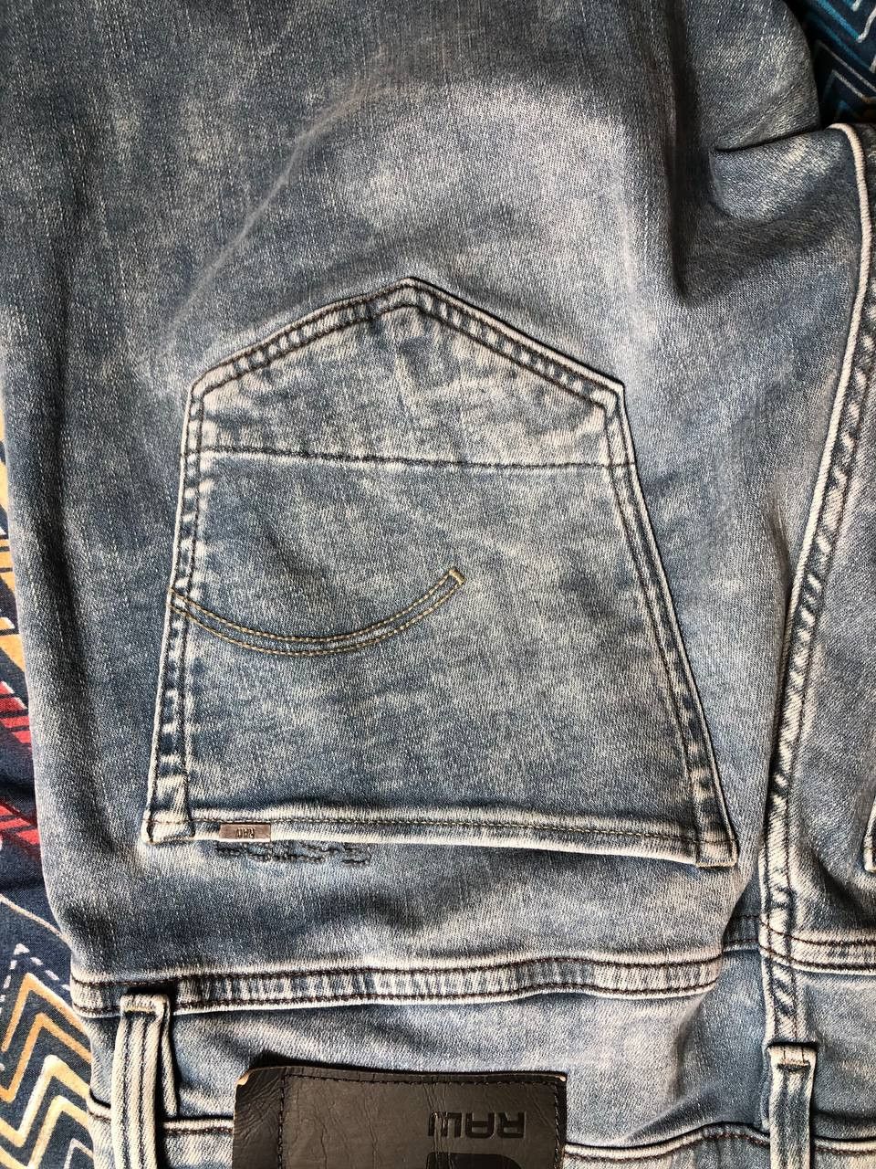 G-Star × Japanese Brand Crazy Crash Dirty Baggy Faded Jean Japan Avant Garde Style Size US 32 / EU 48 - 2 Thumbnail