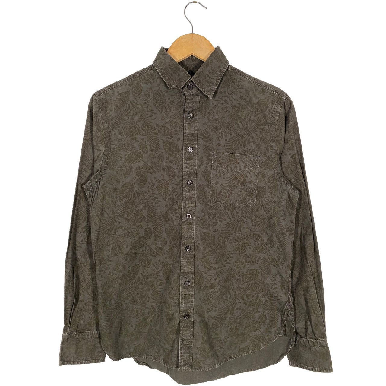 Wings + Horns Wings + Horns Floral Print Long Sleeve Button up Shirt Gray Size US S / EU 44-46 / 1 - 1 Thumbnail
