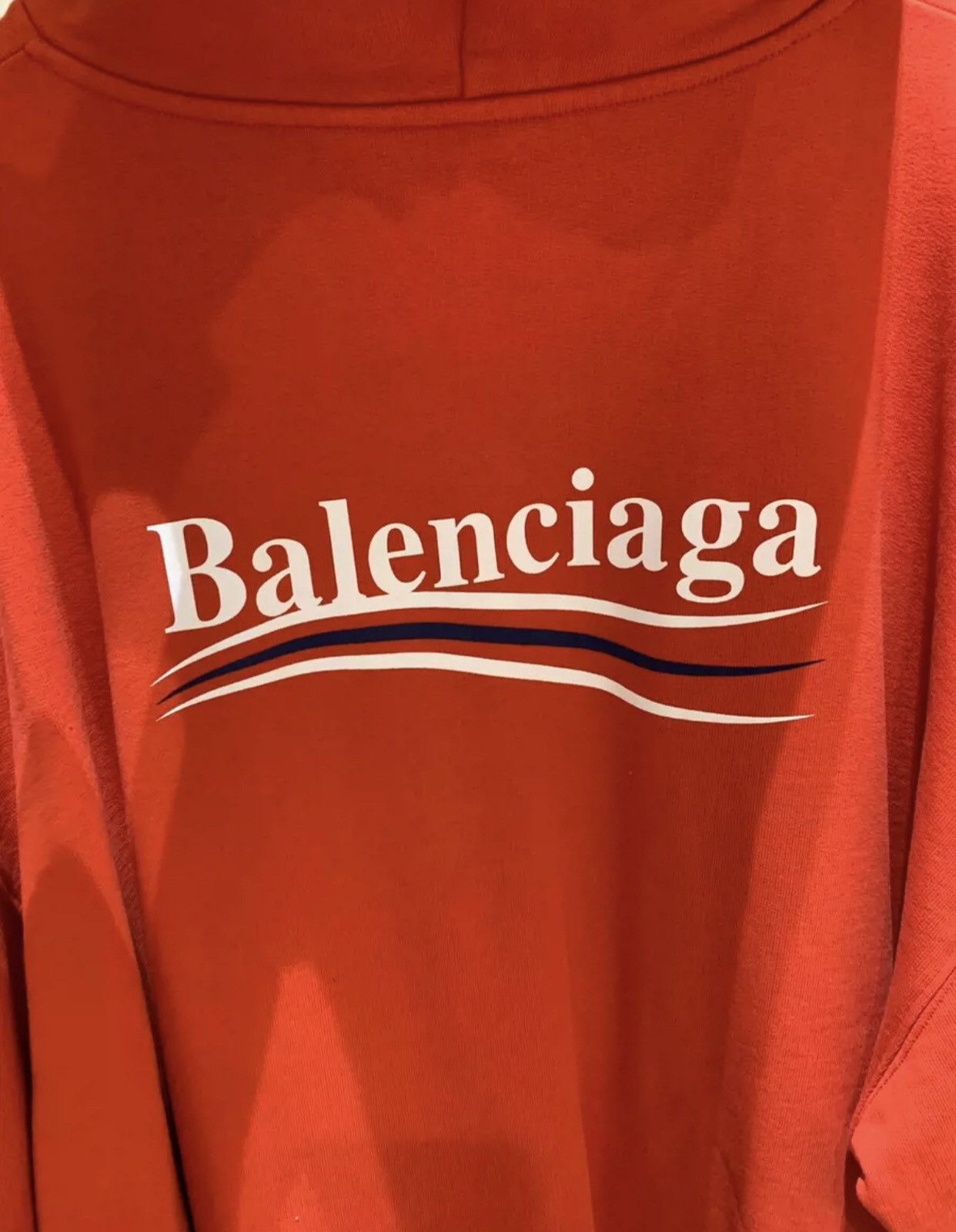 Balenciaga Balenciaga letter wave print loose hooded sweatshirt2412- Size US S / EU 44-46 / 1 - 3 Thumbnail