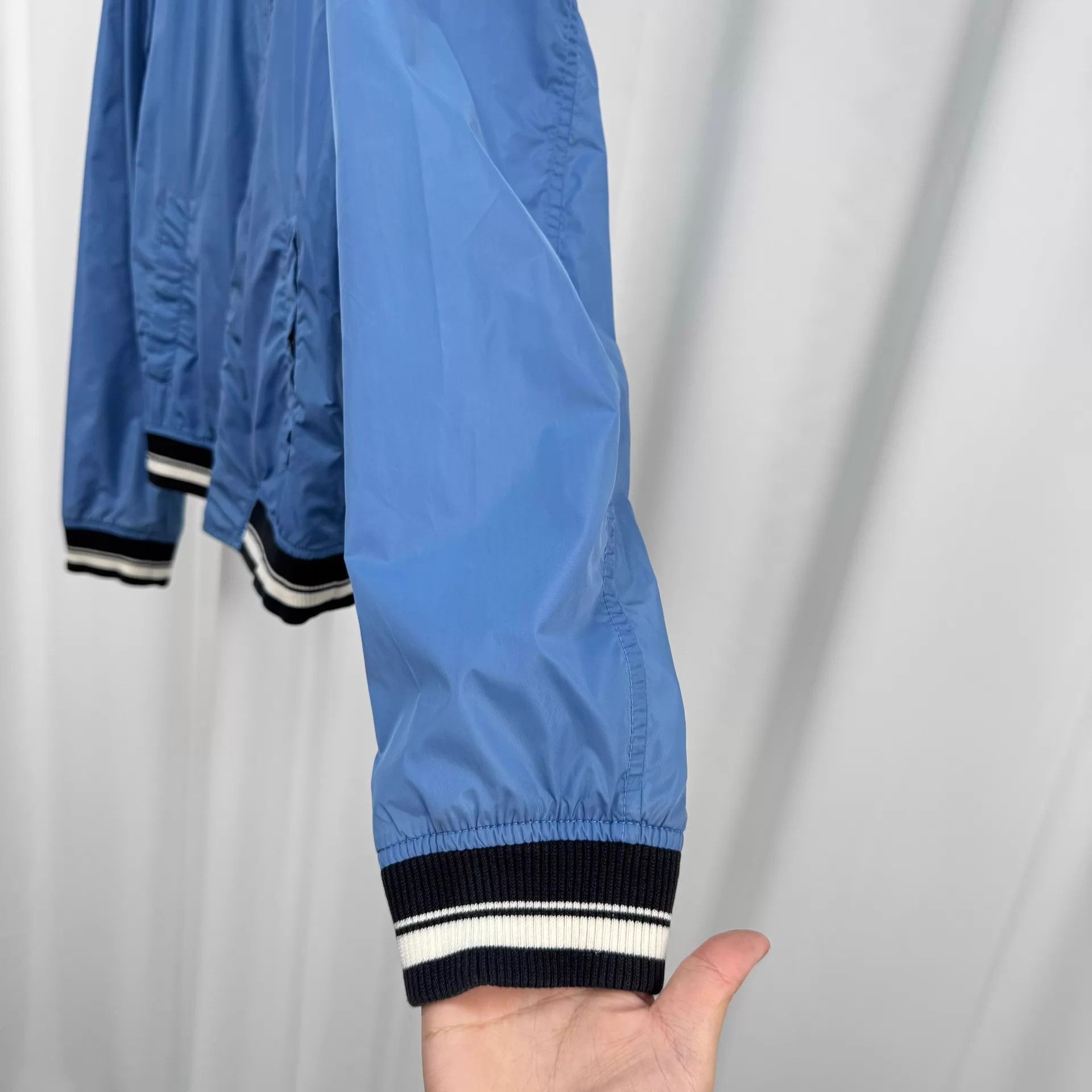 Dolce & Gabbana D&G blue leather tag zipper jacket 52 99 new Size US L / EU 52-54 / 3 - 4 Thumbnail