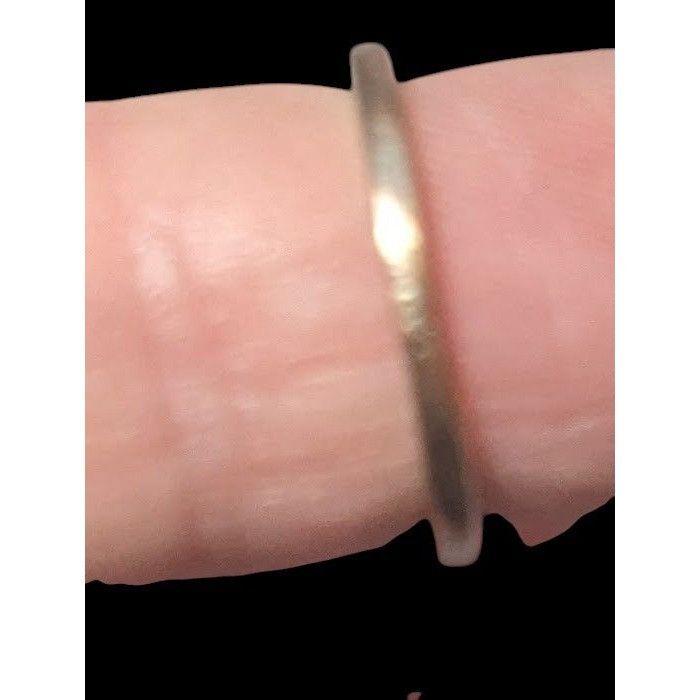Other Minimalist Gemmed Chevron Silver Tone Ring Size 3 1/2 Size ONE SIZE - 4 Thumbnail