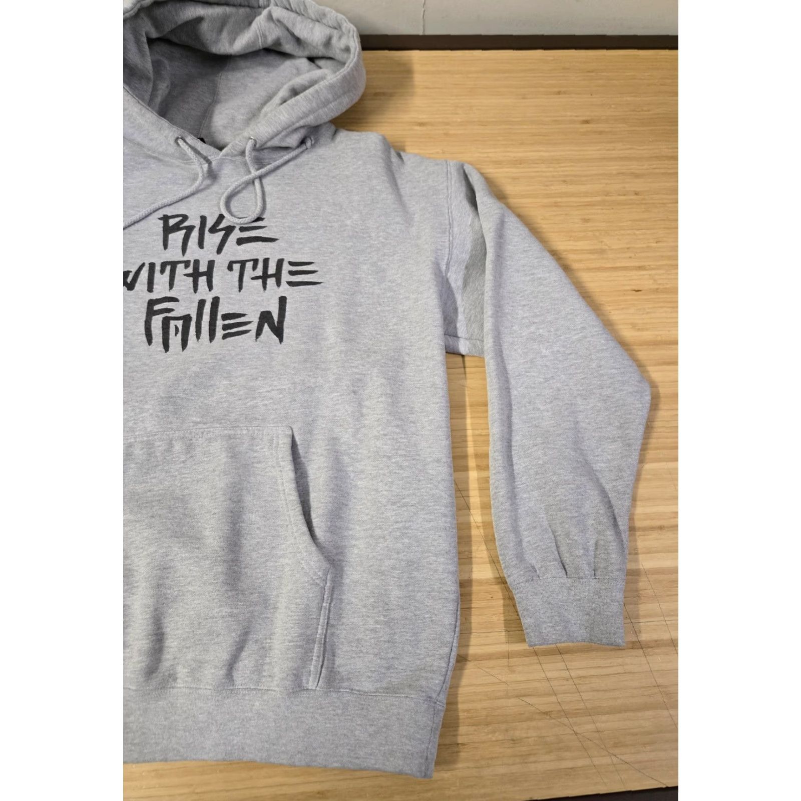 Logo 7 Fallen Hoodie Mens Medium Gray Rise With The Fallen Pullover Skate Graphic Logo Size US M / EU 48-50 / 2 - 2 Thumbnail
