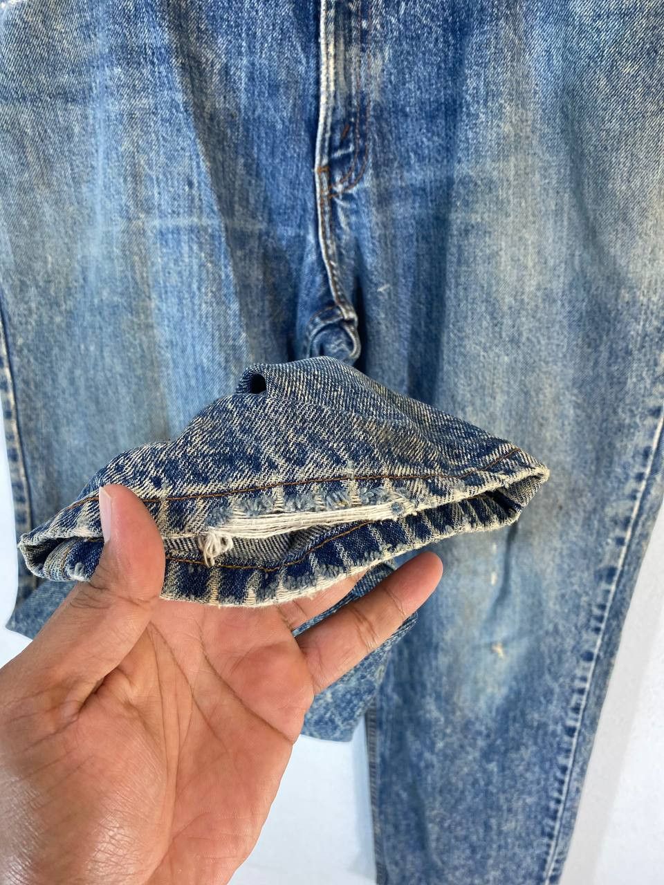 Levi's vintage levis 506 acid wash style distressed denim Size US 38 / EU 54 - 9 Thumbnail