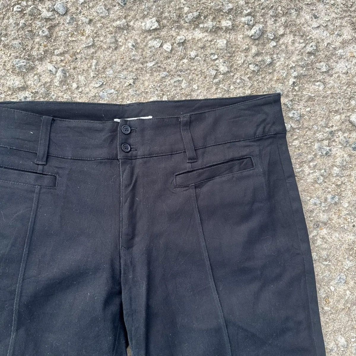 Japanese Brand PLANT BLEND Wide Legs Trousers Flare/Bootcut Blank Pants Size 33" - 3 Thumbnail