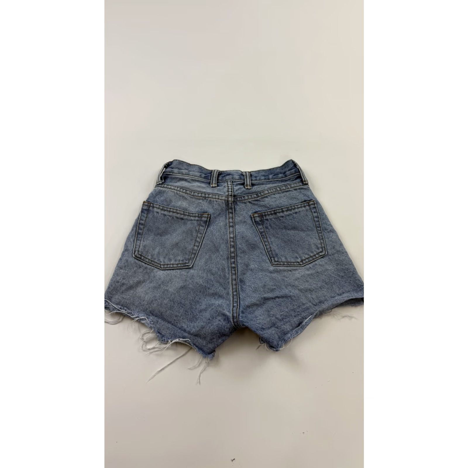 Vintage J Galt Denim Shorts Womens Small Blue High Rise Distressed Frayed Cut-Off Casual Size 28" / US 6 / IT 42 - 5 Thumbnail