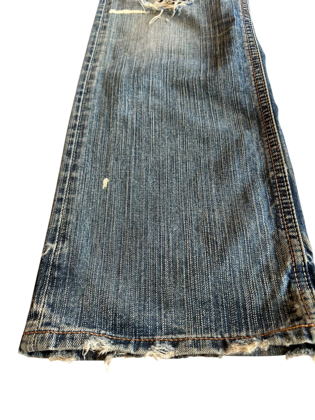 Japanese Brand Vintage Liberto XXX Distressed Flare Mudwash Jean Size US 28 / EU 44 - 6 Thumbnail