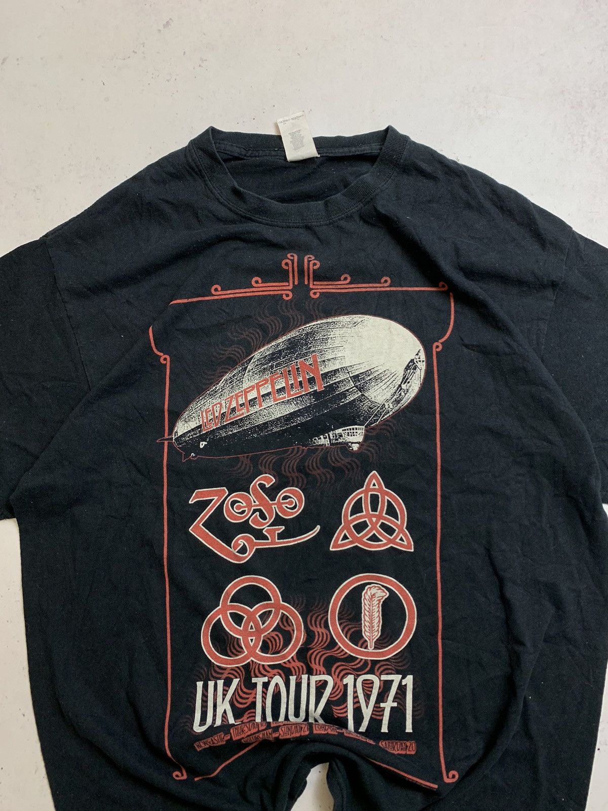 Band Tees × Vintage Vintage Led Zeppelin UK Tour Promo T-shirt L Size US L / EU 52-54 / 3 - 2 Thumbnail