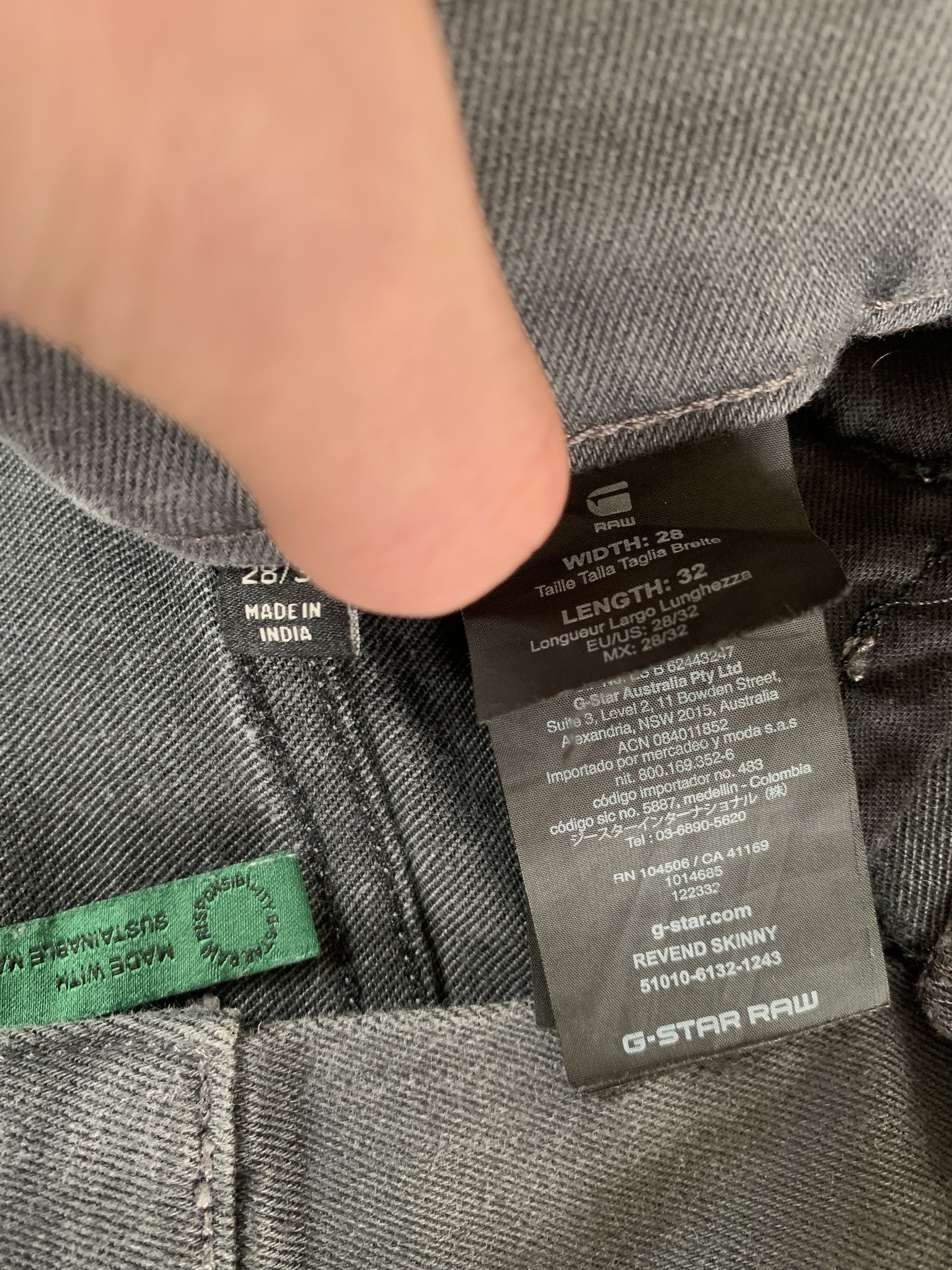G-Star G-Star Raw Revend Disterssed Skinny Jeans Size US 28 / EU 44 - 8 Thumbnail