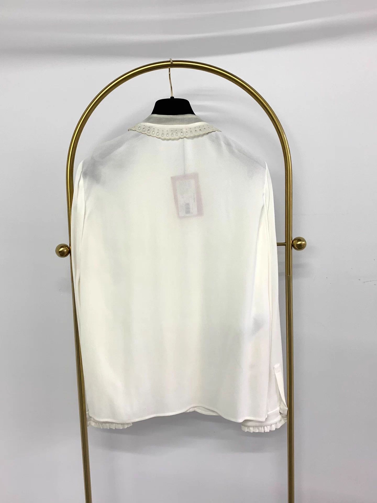 Miu Miu MIU MIU Doll Collar White Shirt 38 NWT Size S / US 4 / IT 40 - 3 Thumbnail