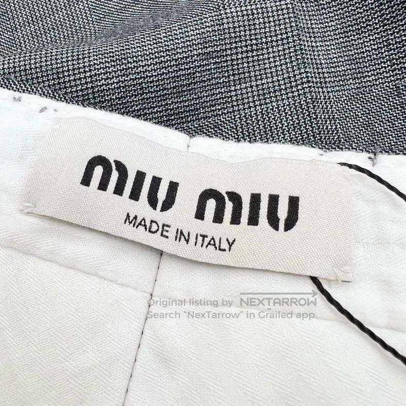 Miu Miu Miu Miu Embroidered Letter Casual Trousers. Size US 38 / EU 54 - 6 Thumbnail