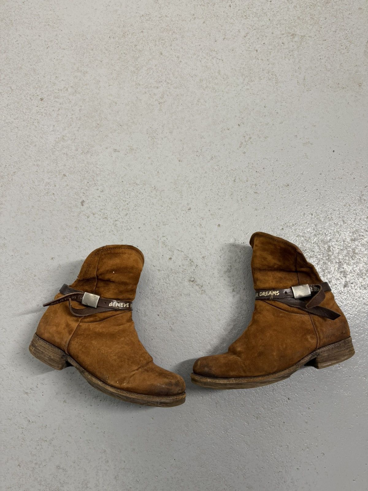 A.S.98 Avant-garde A.S.98 Fur Nubuk Leather Boots Size US 7 / EU 40 - 3 Thumbnail