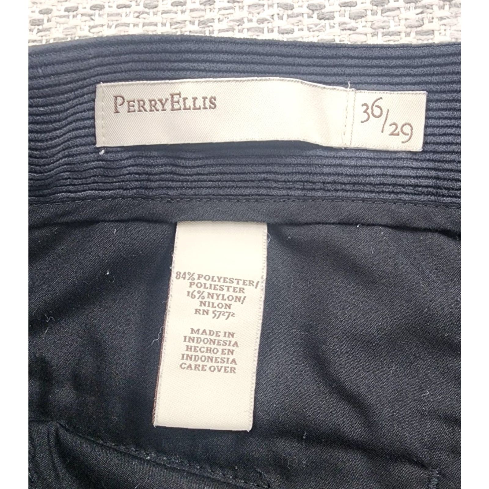 Perry Ellis Perry Ellis Pants Mens 36x29 Blue Corduroy Classic Fit Dress Slacks Work Office Size US 36 / EU 52 - 7 Thumbnail