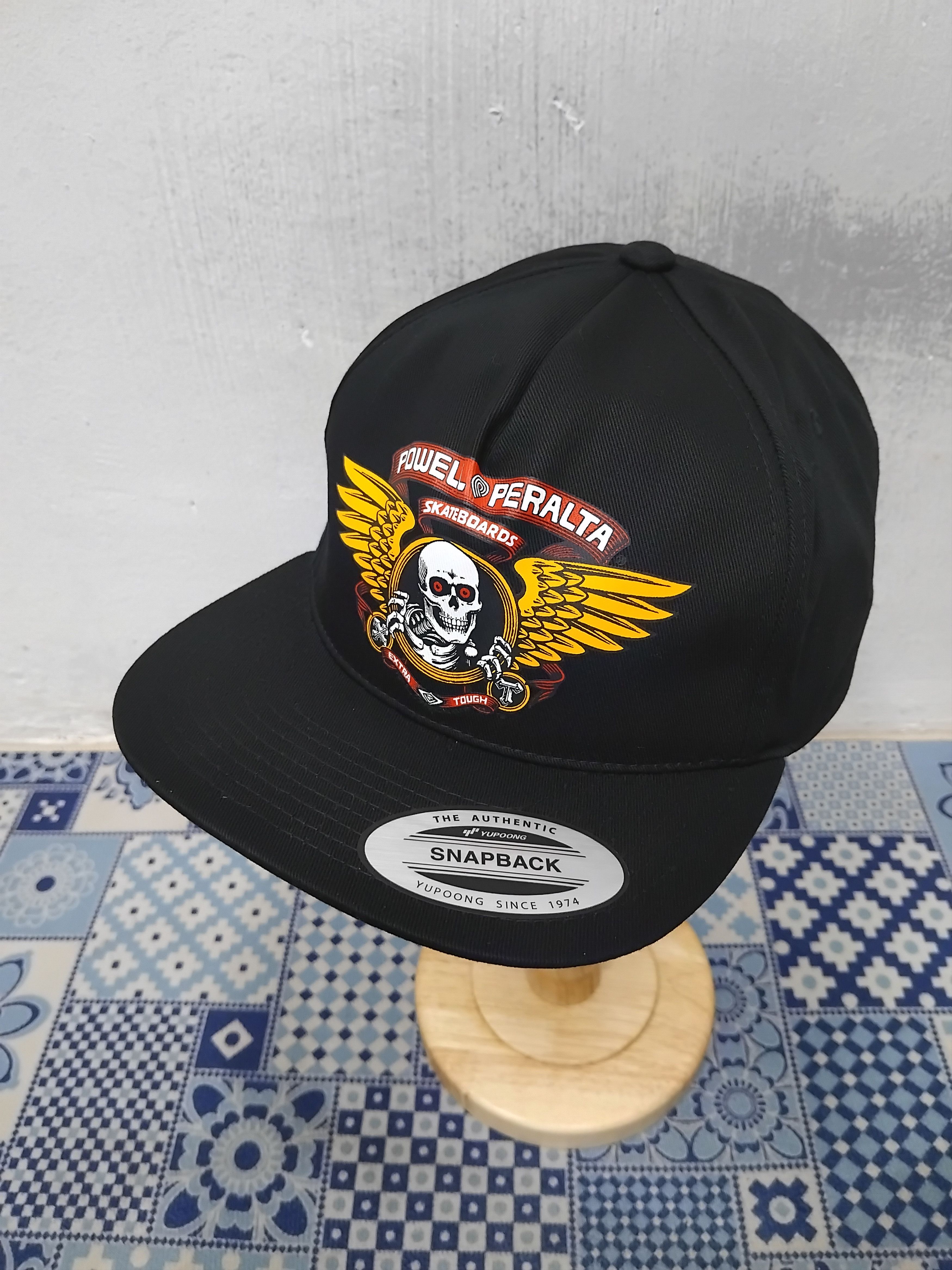 💥Powell Peralta Black colour skull winged cap