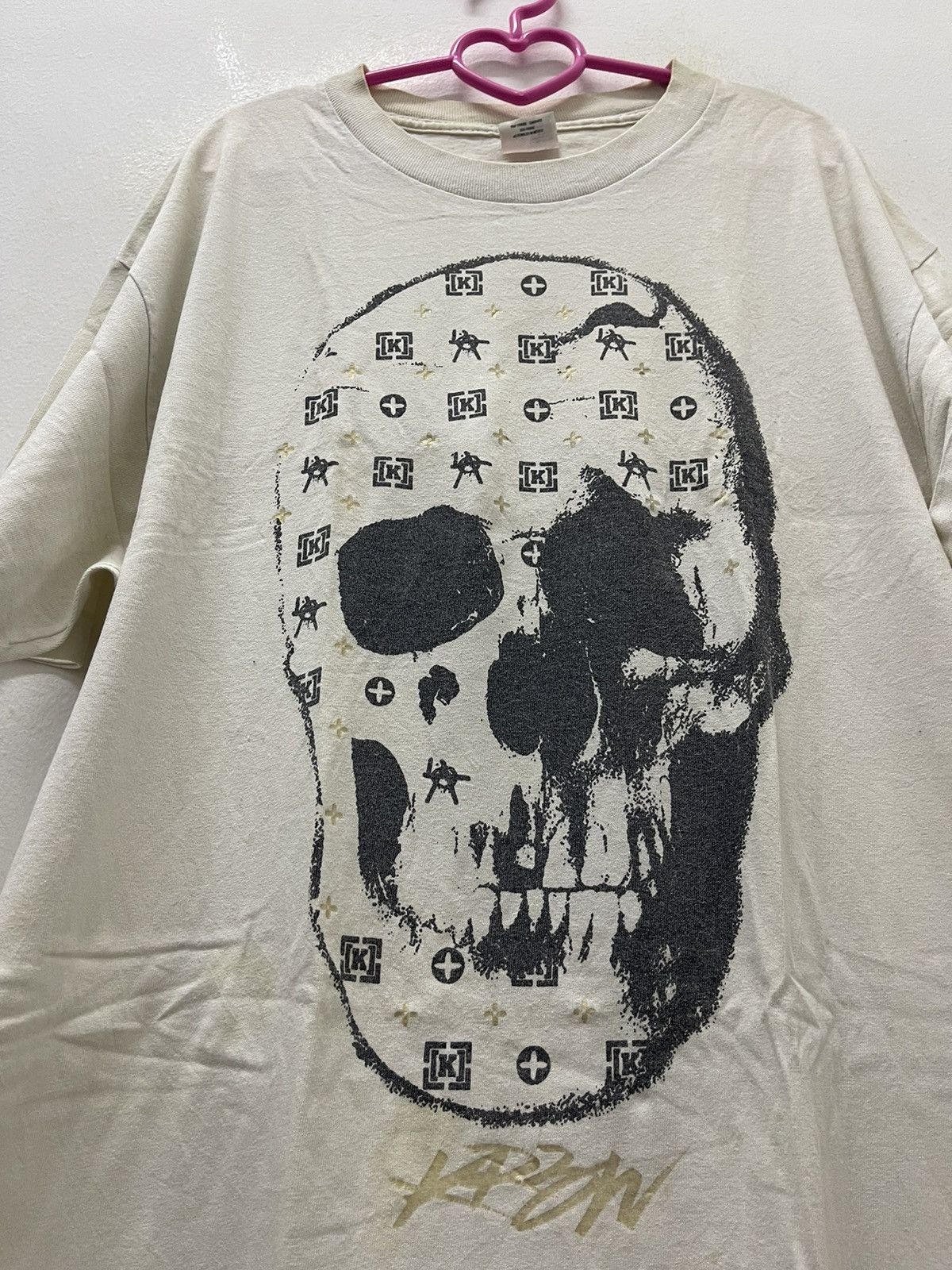 KREW Rare KREW Skull Anarchy Monogram Big Logo Shirt Size US L / EU 52-54 / 3 - 2 Thumbnail
