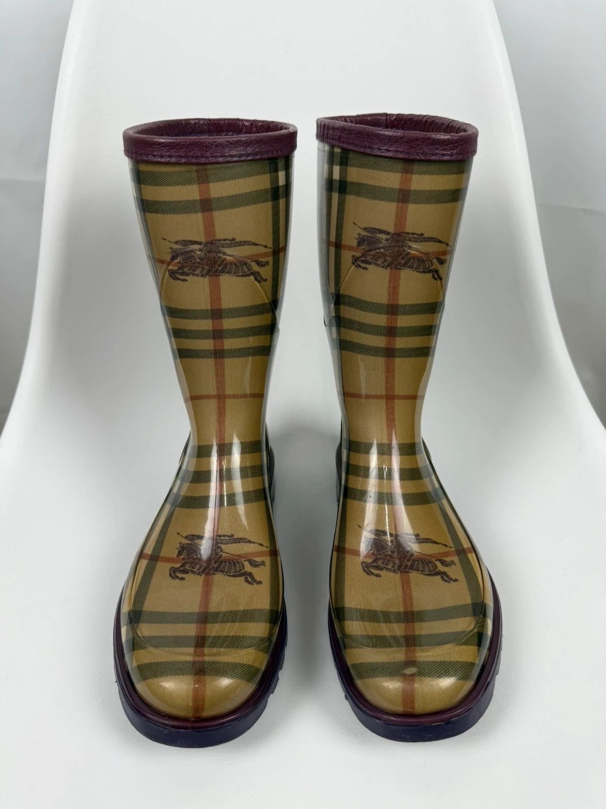 Burberry Burberry Rubber Boots Checkered size 37 Size US 7 / IT 37 - 2 Thumbnail