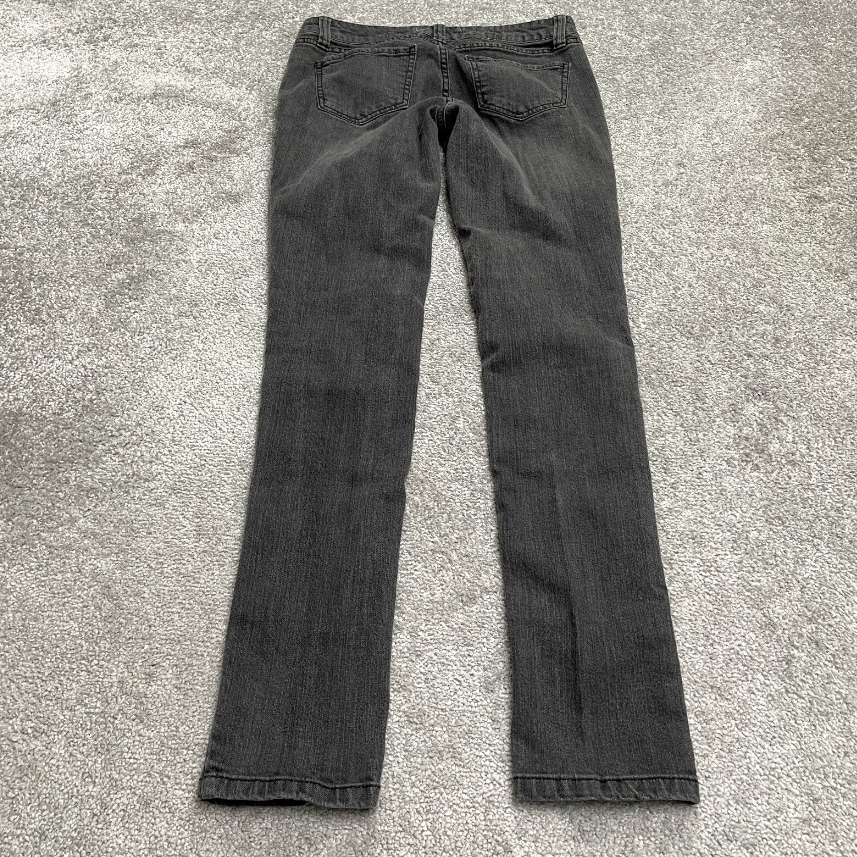 Denime Yom Yum Slim Fit Denim Jeans 30x30 Black Charcoal Wash Low Rise Casual Womens Size 30" / US 8 / IT 44 - 2 Thumbnail