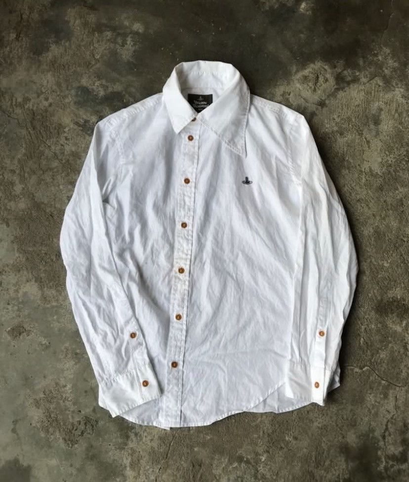 Vivienne westwood asymmetrical button up shirt